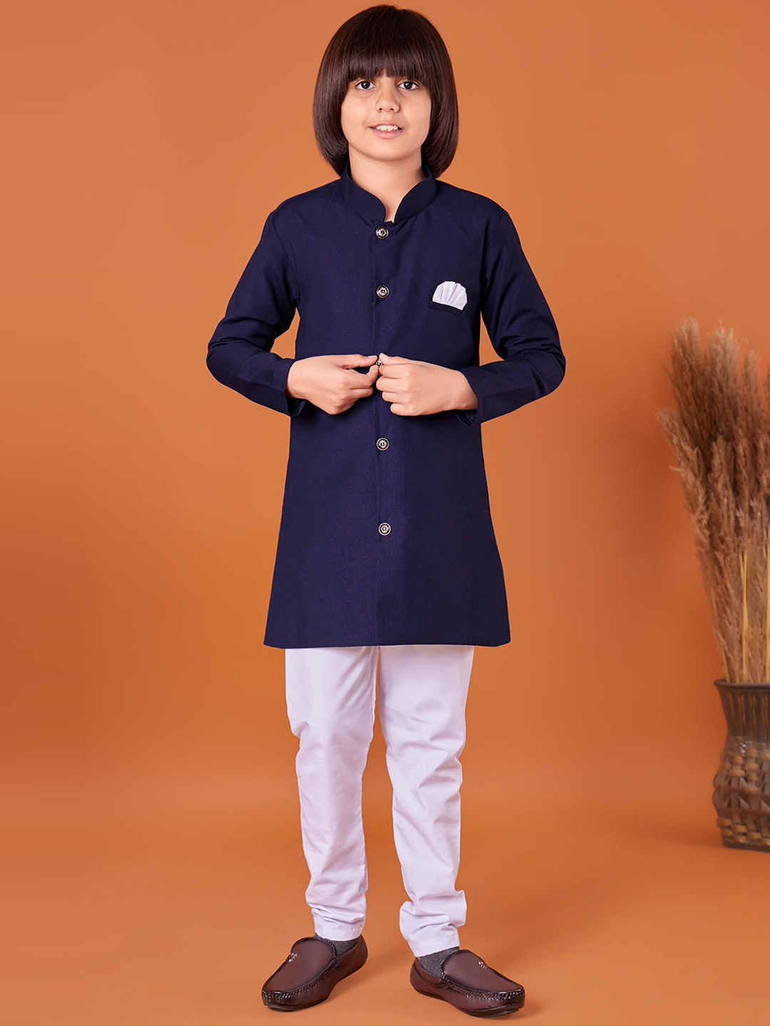 

BAESD Boys Regular Kurta With Pyjamas, Blue