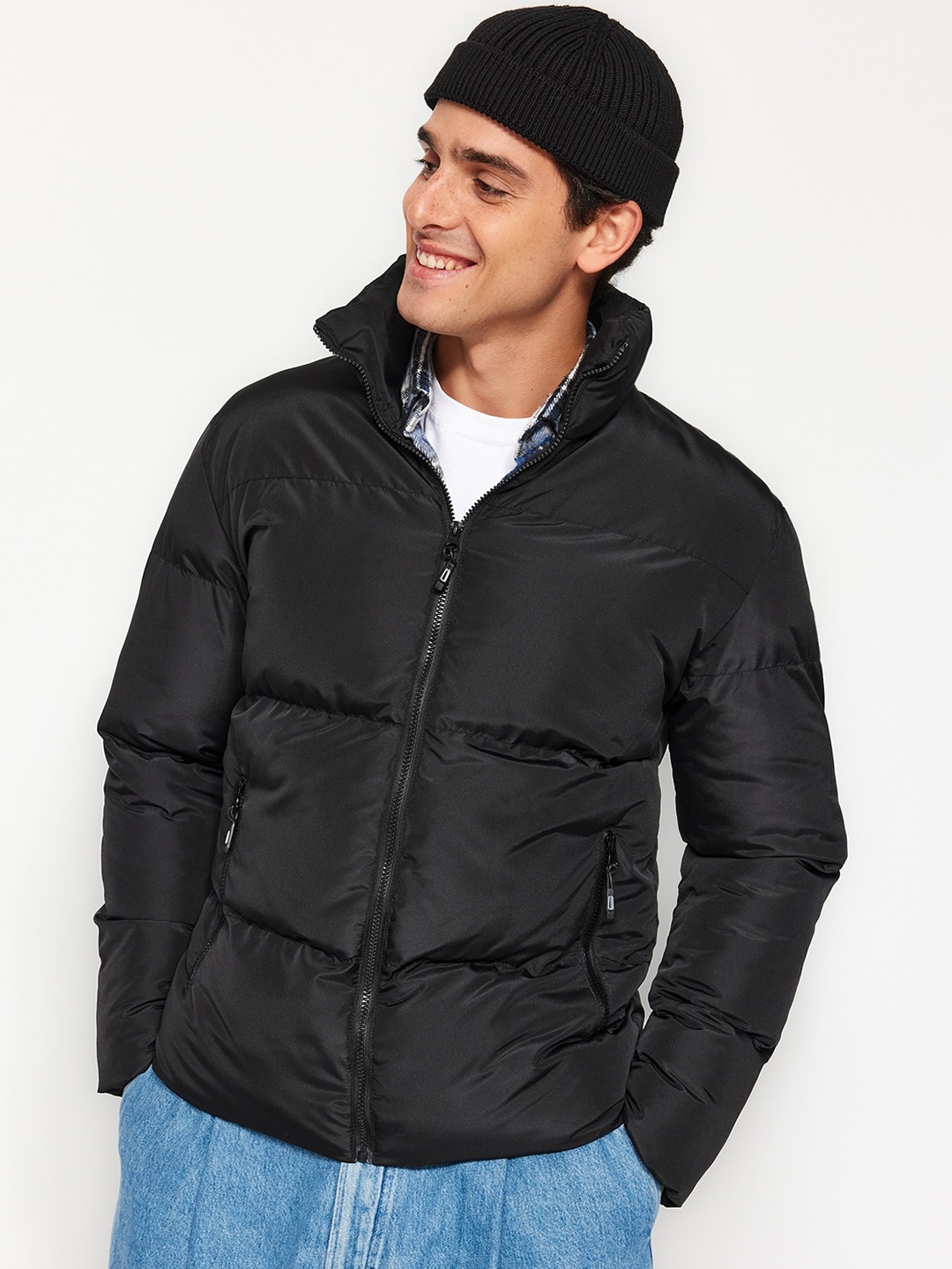 

Trendyol Stand Collar Padded Jacket, Black