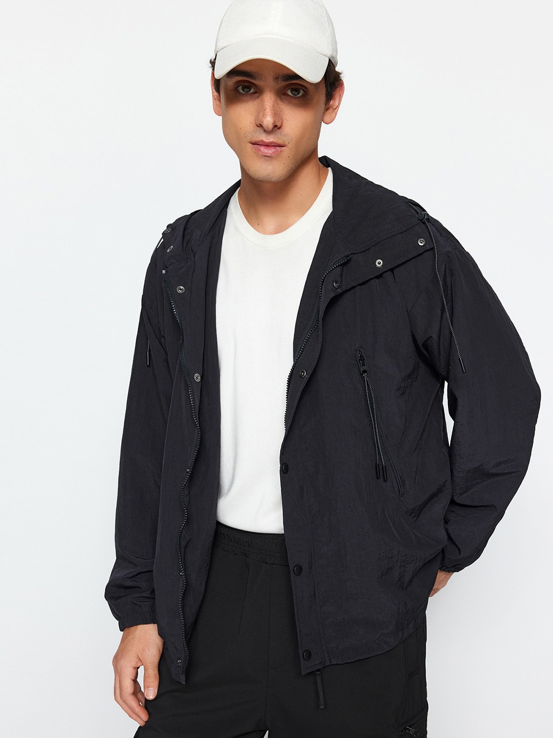 

Trendyol Hooded Tailored Jacket, Black