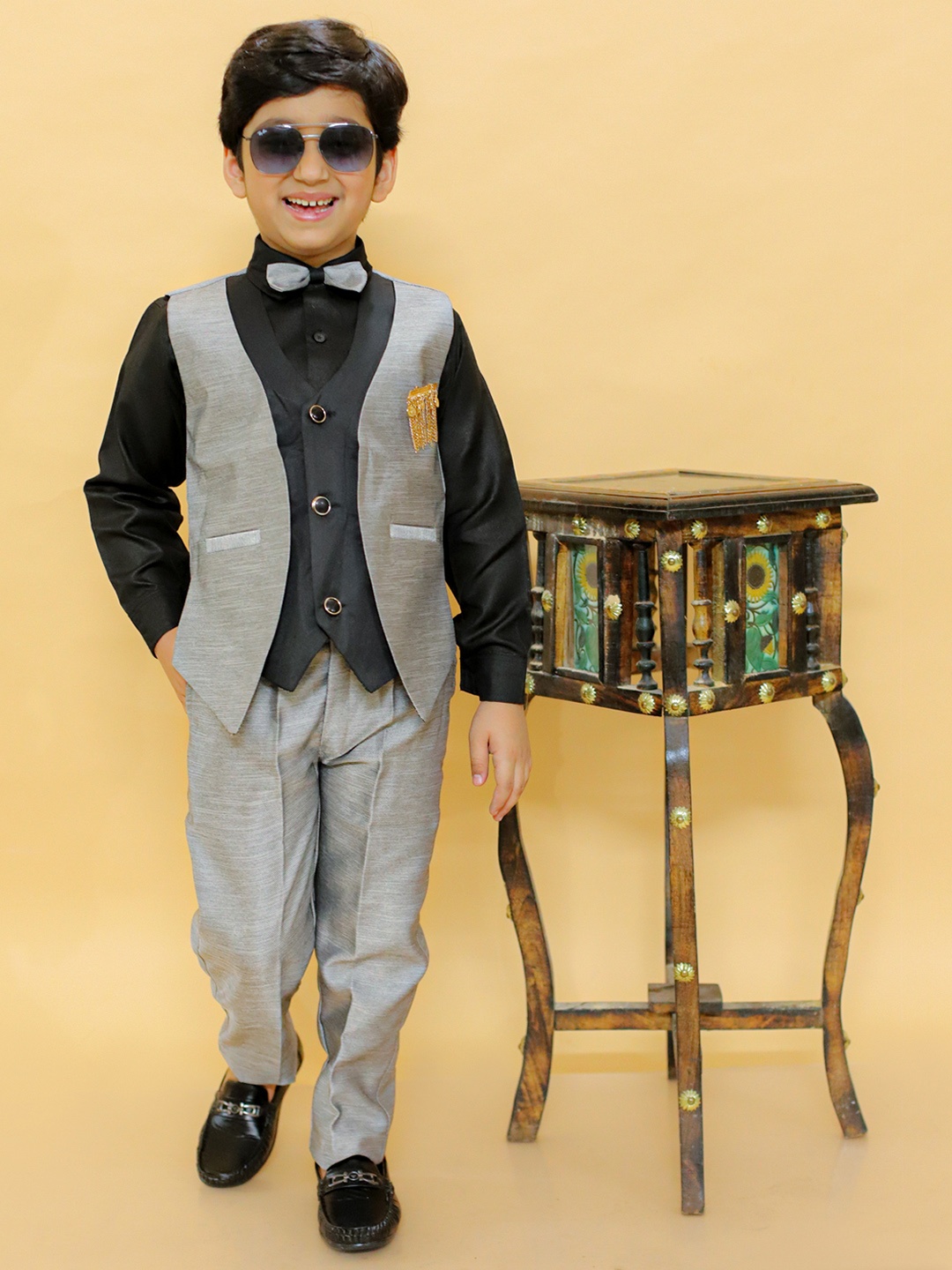 

BAESD Boys 4-Piece Suit, Grey
