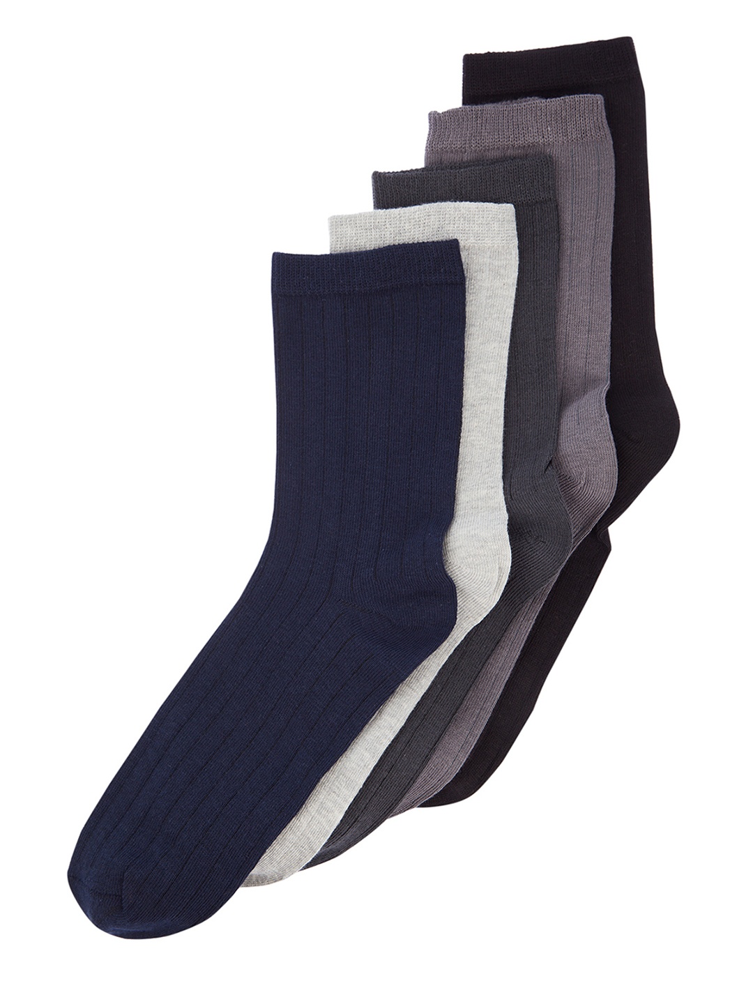 

Trendyol Men Pack Of 5 Above Ankle Length Socks, Navy blue