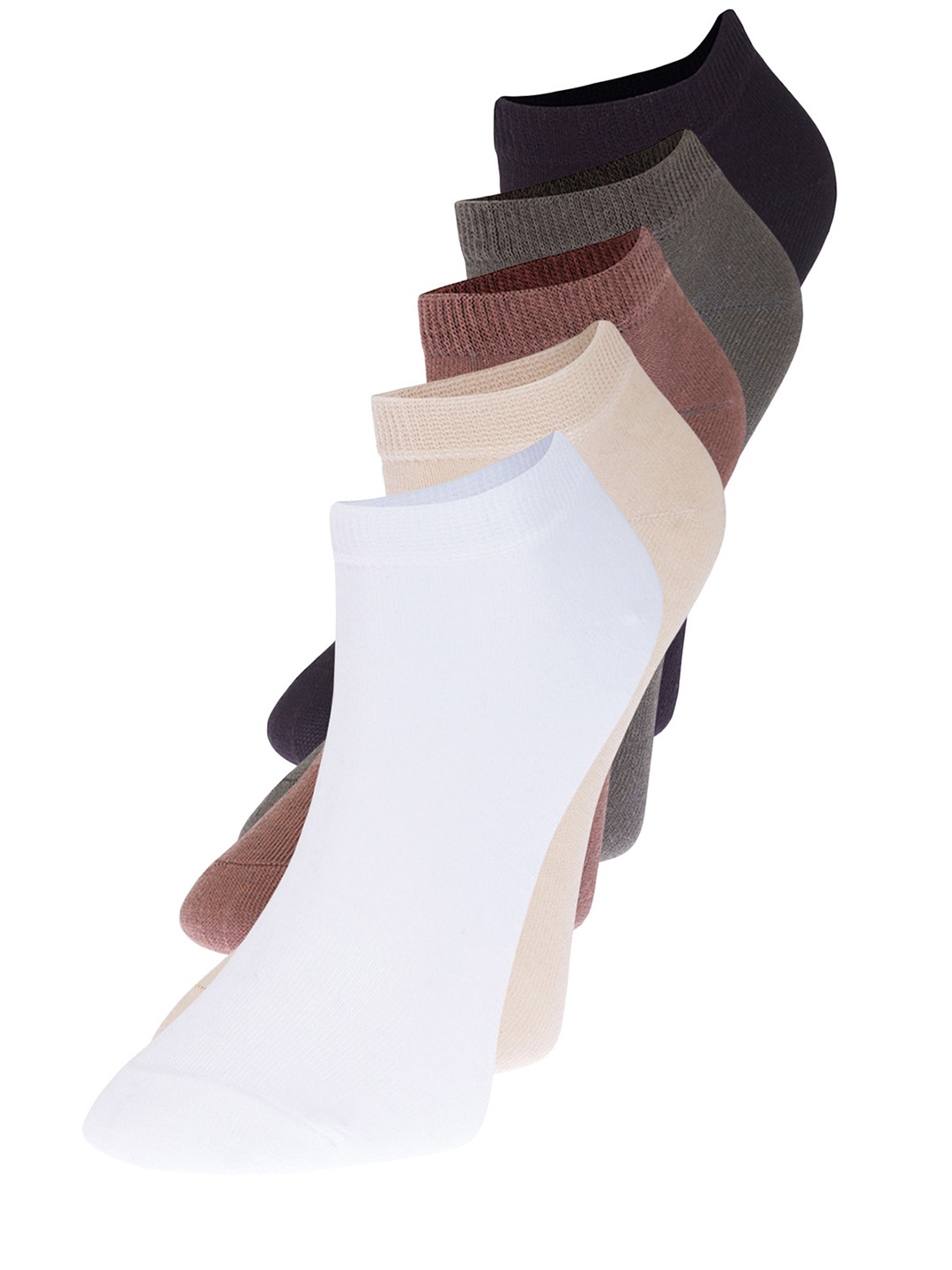 

Trendyol Men Pack Of 5 Ankle-Length Socks, Black