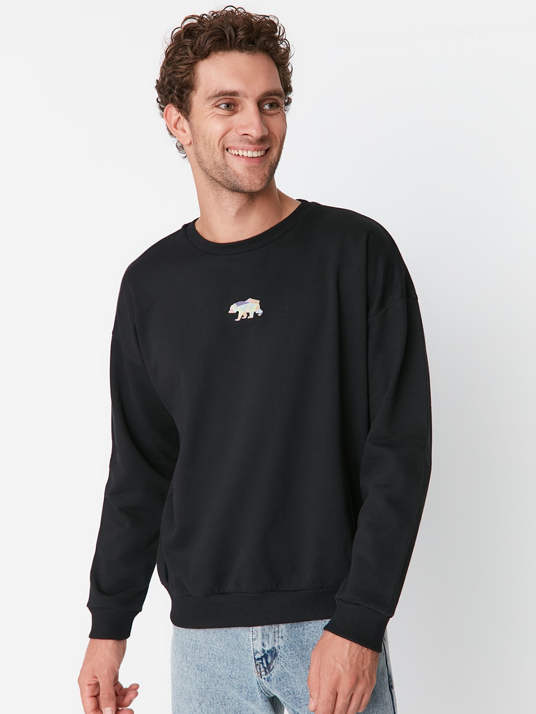 

Trendyol Round Neck Sweatshirt, Na