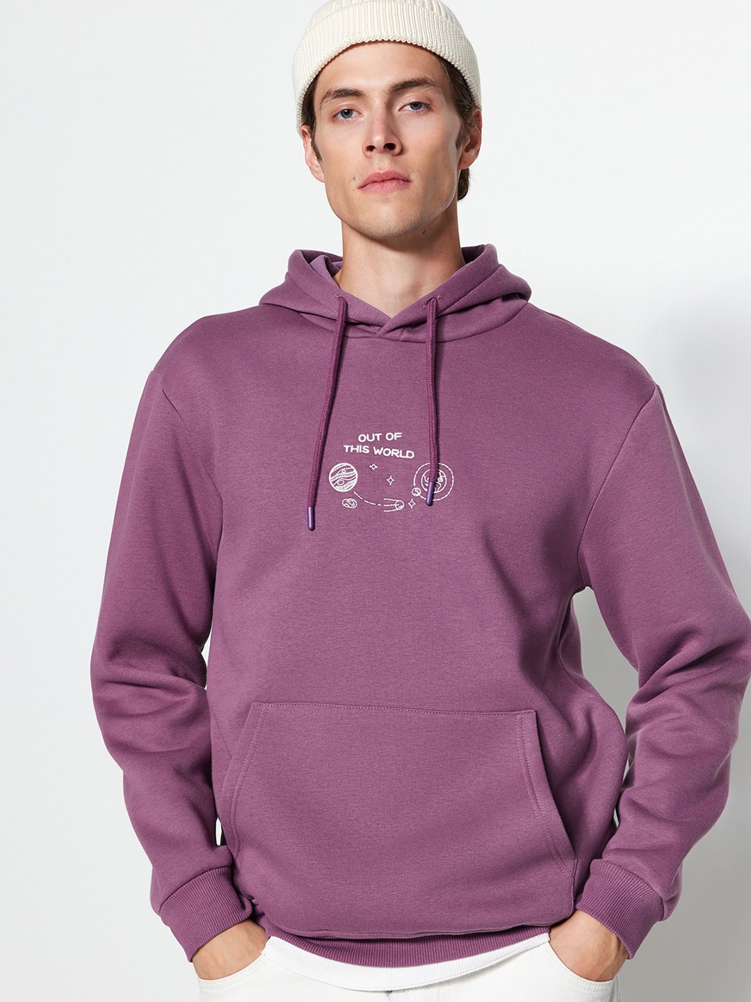 

Trendyol Hooded Long Sleeves Pullover, Lavender