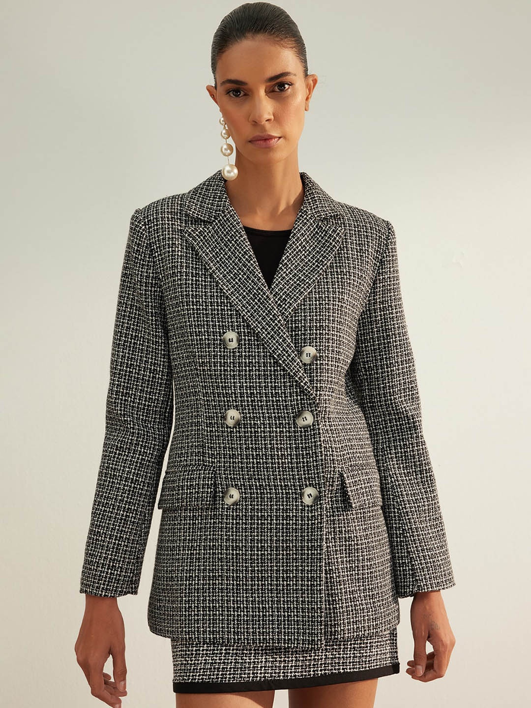 

Trendyol Double Breasted Blazer, Black