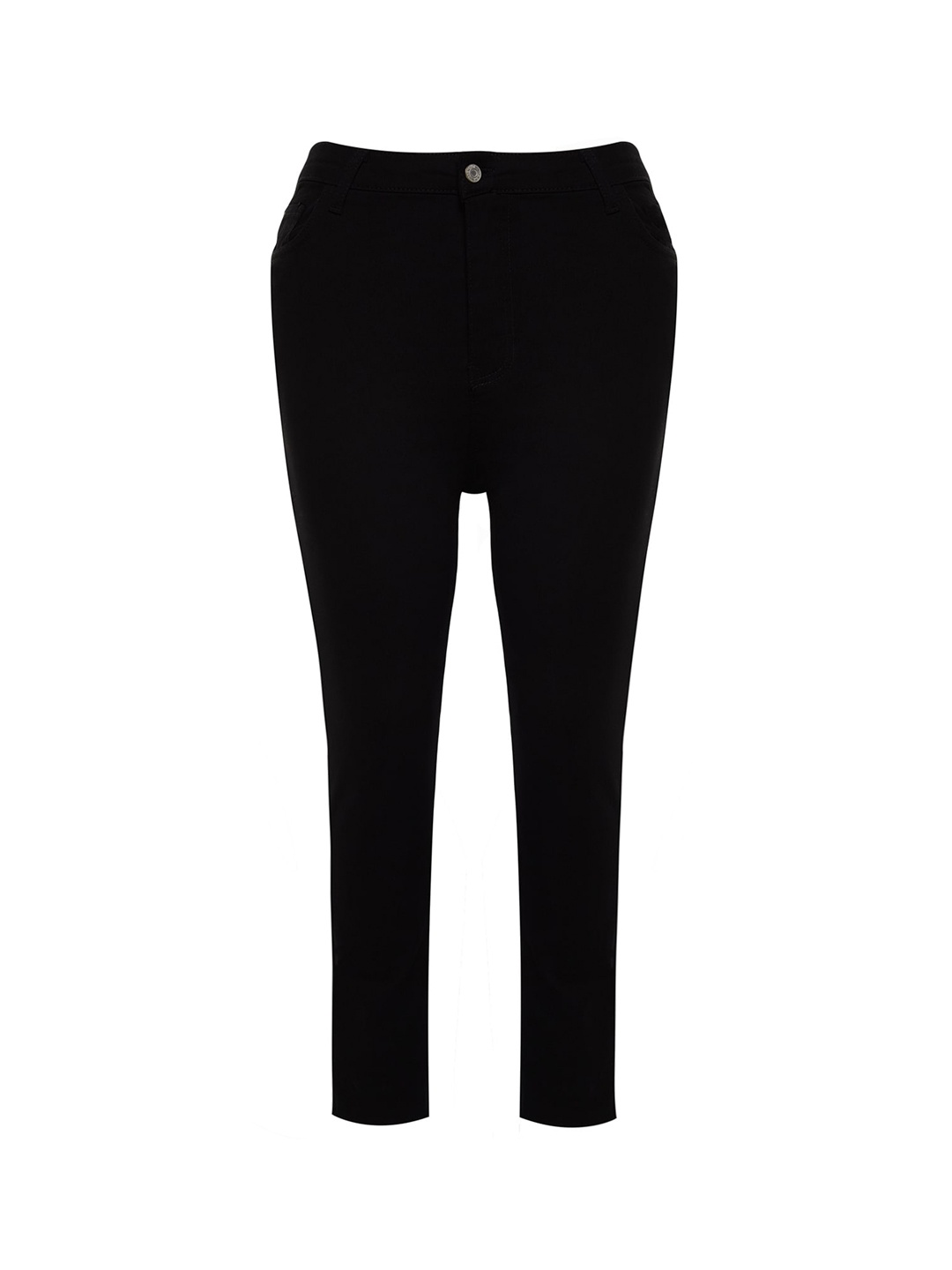 

Trendyol Women Mid-Rise Clean Look Stretchable Jeans, Black