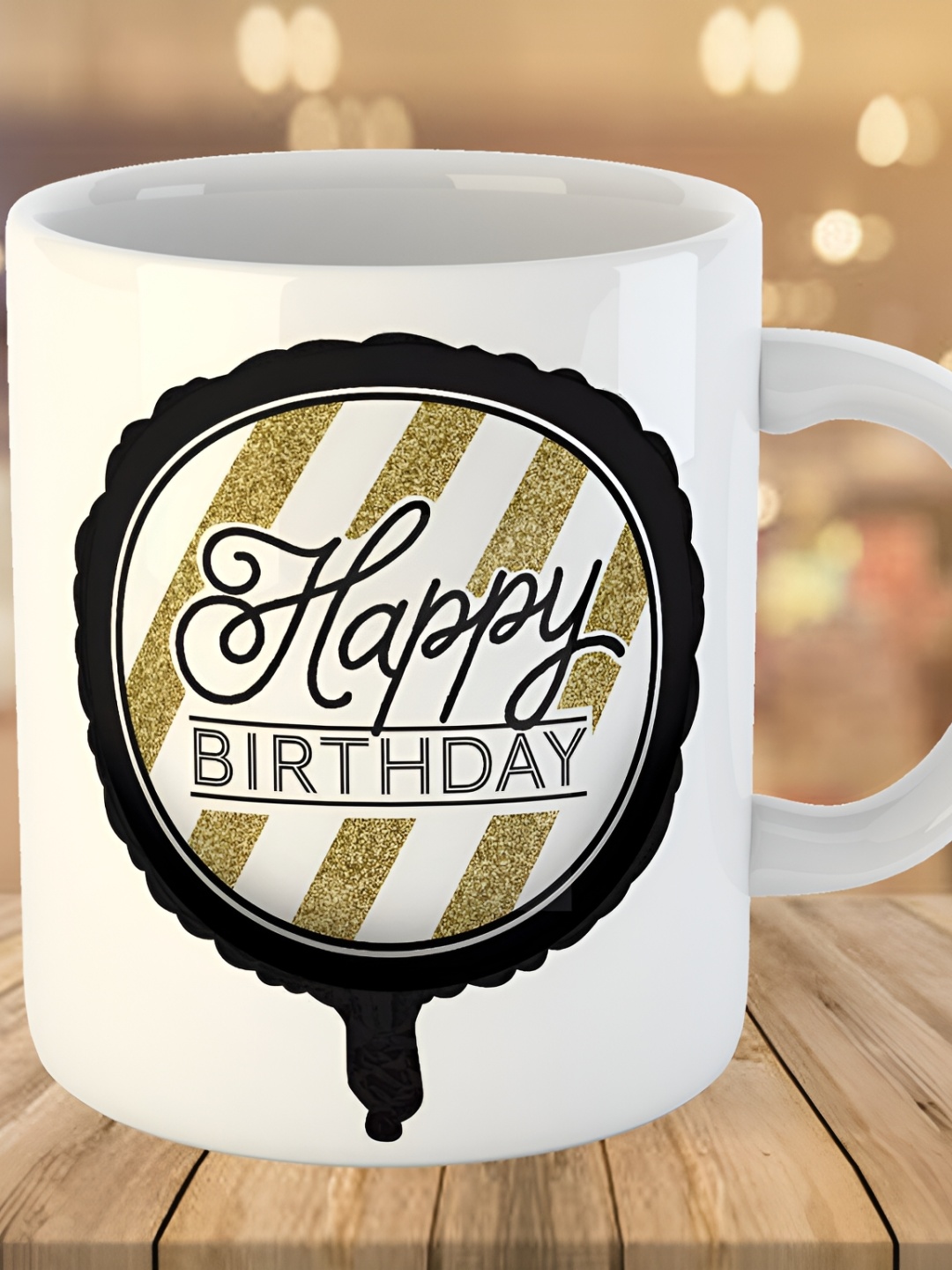 

Keviv White & Black Text or Slogans Printed Ceramic Glossy Mug 325 ml
