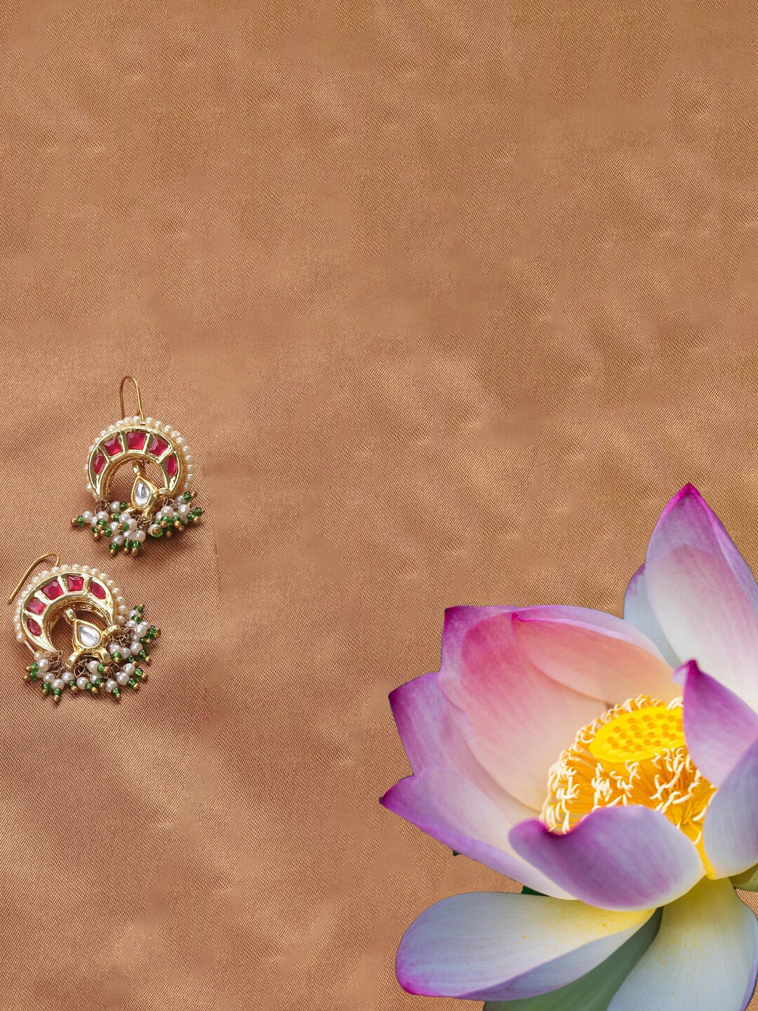

DUGRISTYLE Gold Plated Classic Stud Earrings, Red