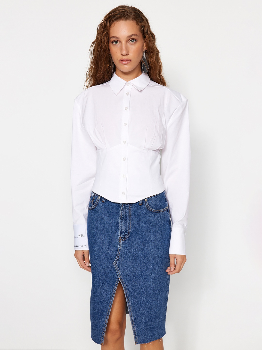 

Trendyol Shirt Collar, White