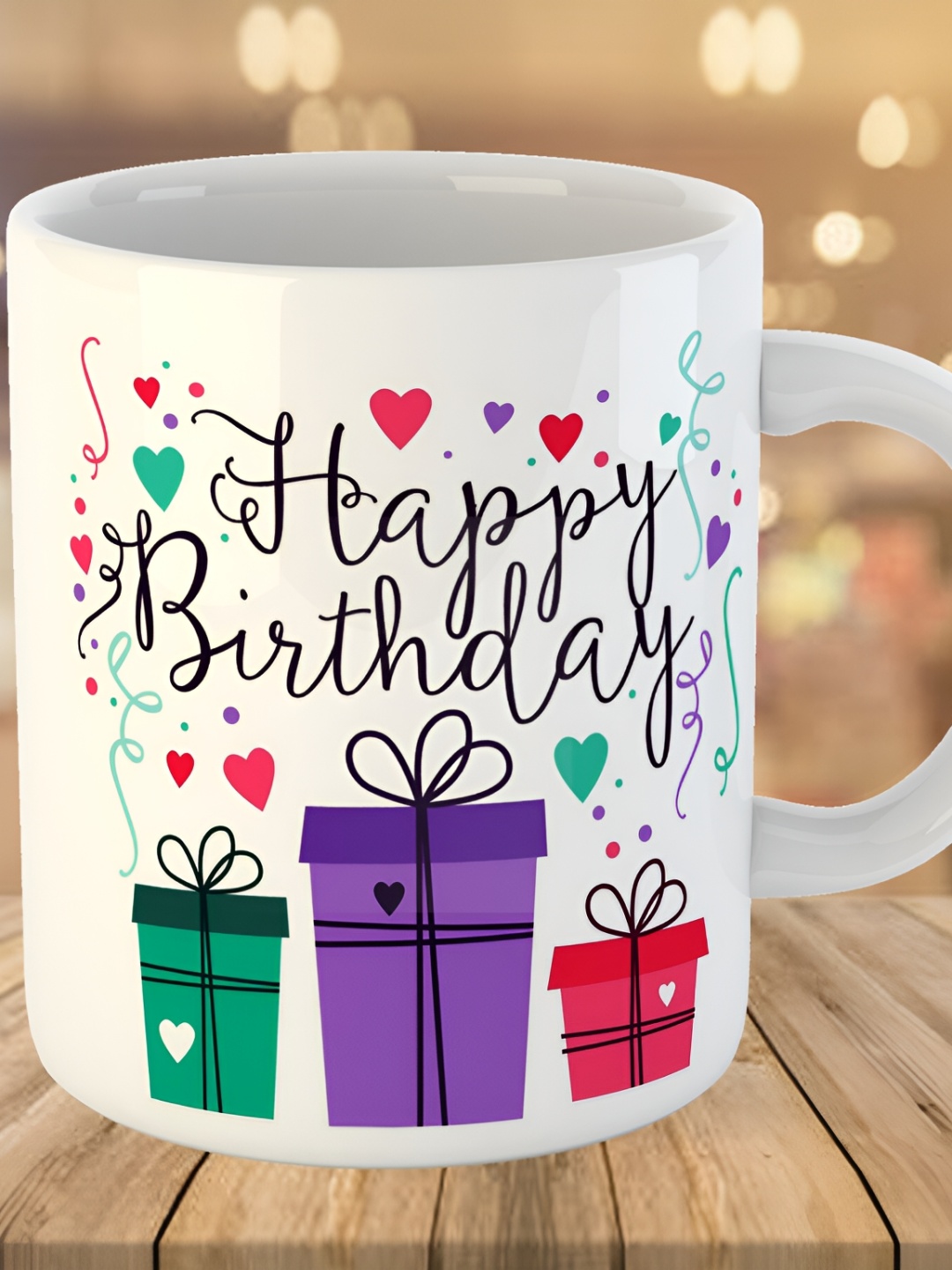 

Keviv White & Black Text or Slogans Printed Ceramic Glossy Mug 325 ml