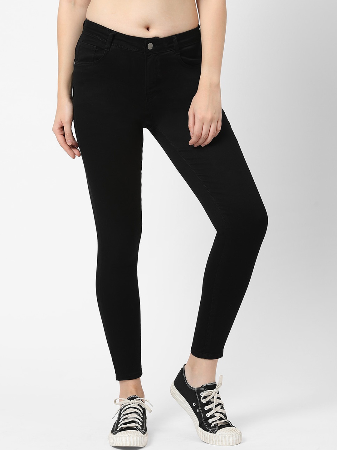 

Kraus Jeans Women Super Skinny Fit Stretchable Jeans, Black