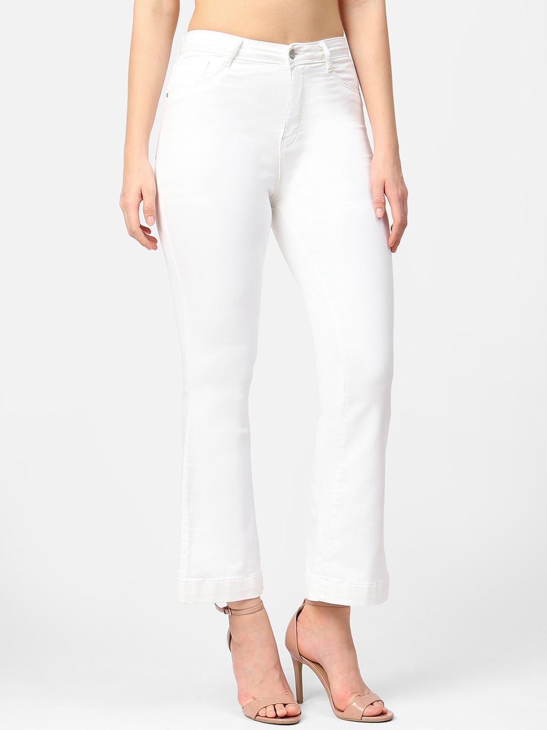 

Kraus Jeans Women Straight Fit High-Rise Jeans, White