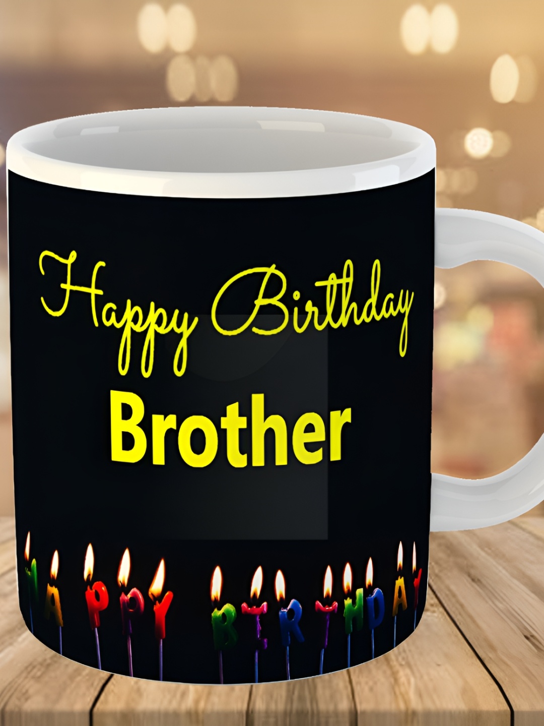 

Keviv Black & Yellow Text or Slogans Printed Ceramic Glossy Mug 325 ml