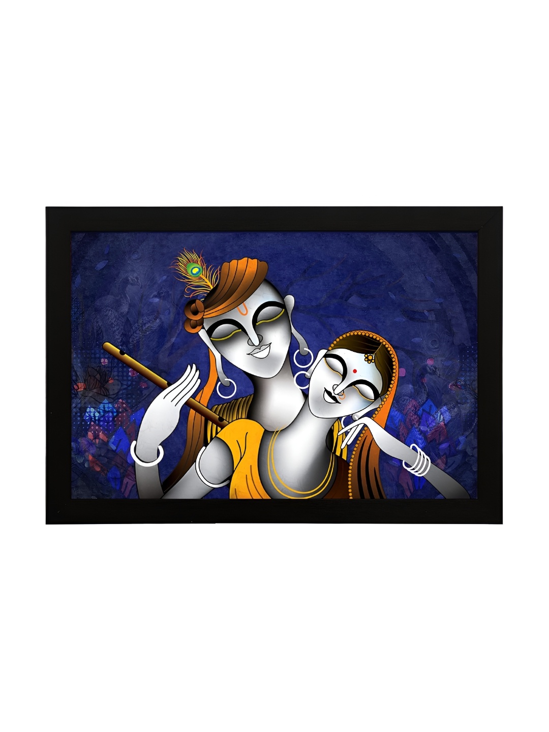 

masstone Grey & Blue Wooden Religious Wall Art