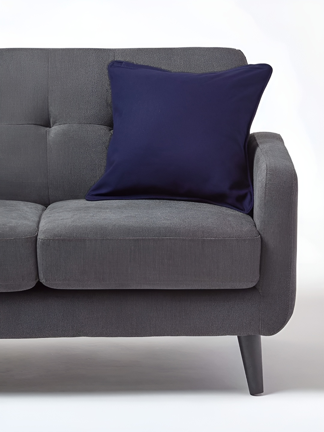 

Aurave Navy Blue Cotton Square Cushion Covers