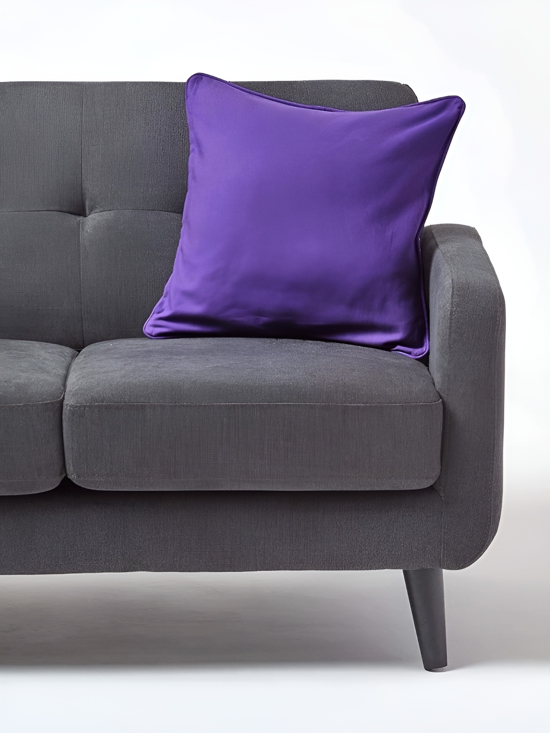 

Aurave Purple Cotton Square Cushion Covers