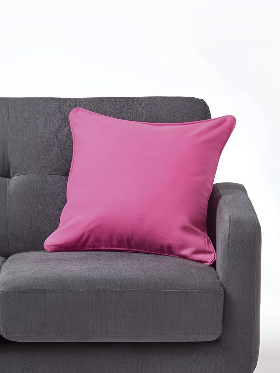 

Aurave Magenta Cotton Square Cushion Covers