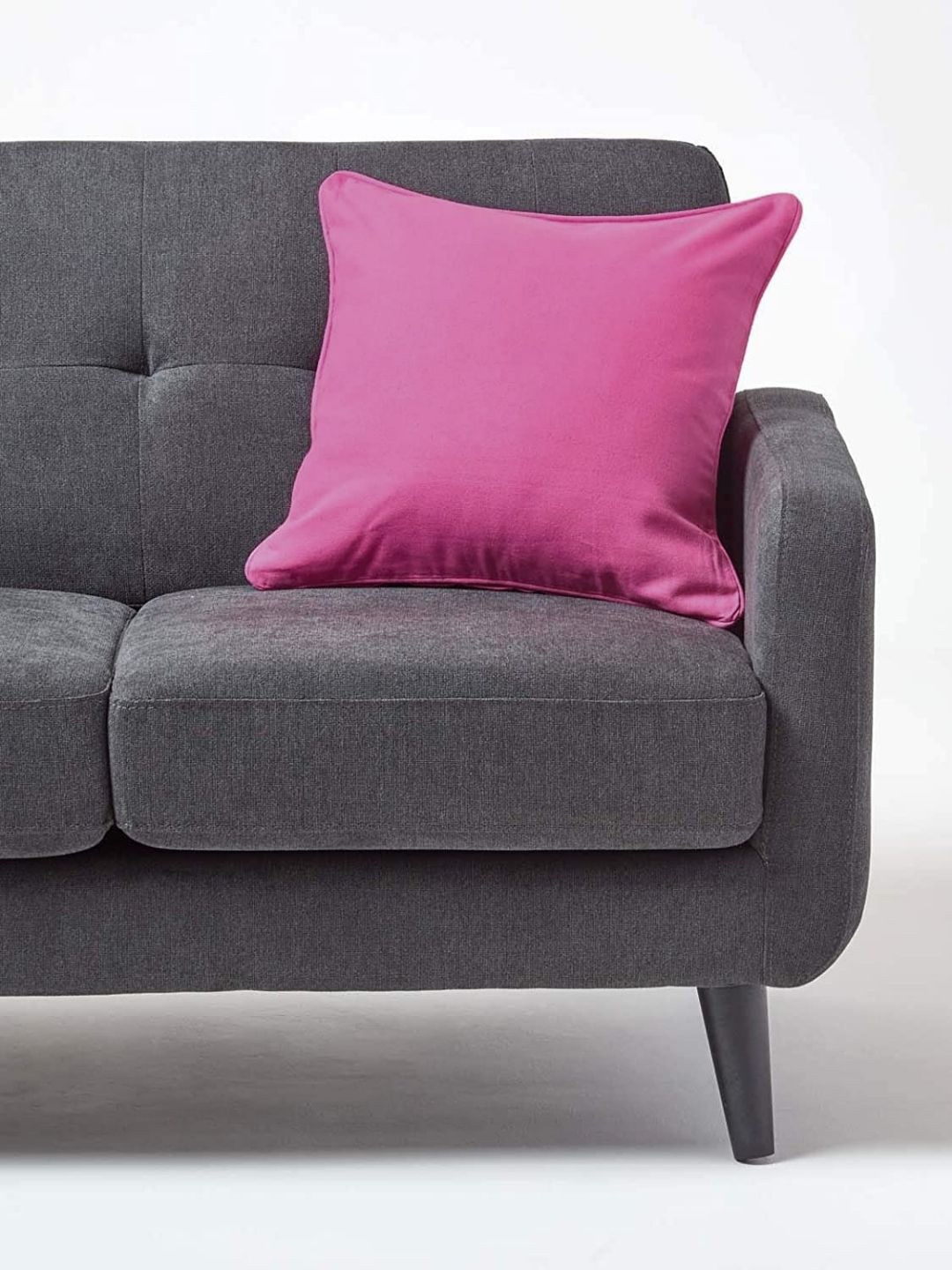

Aurave Magenta Square Cotton Cushion Cover