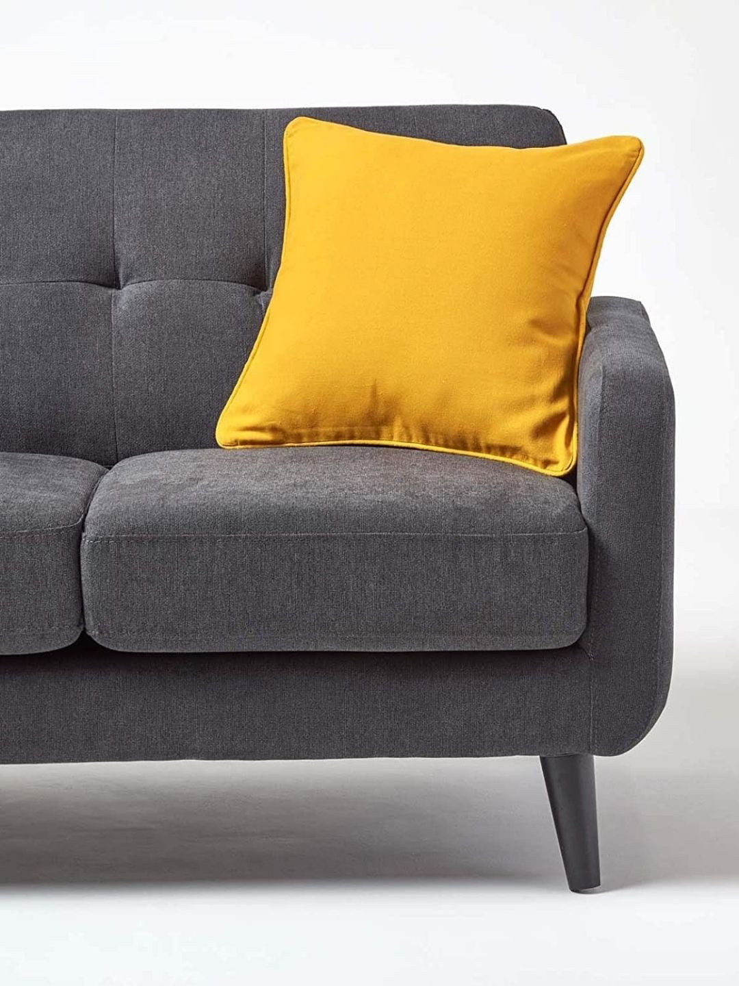 

Aurave Mustard Cotton Square Shaped Cushion Cover