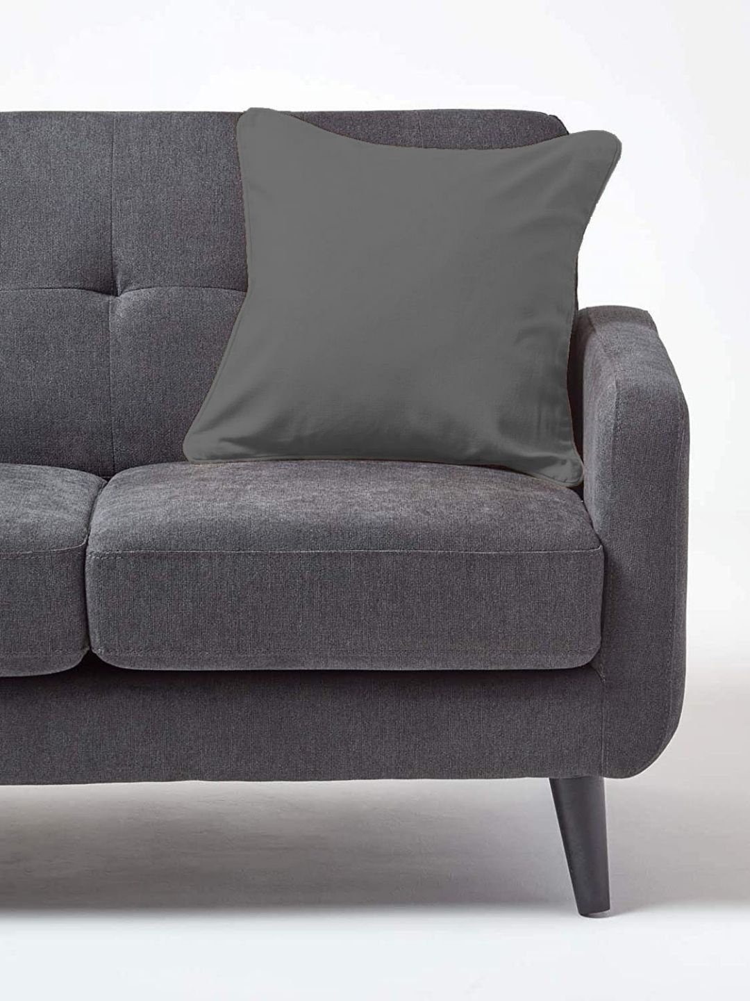 

Aurave Grey Cotton Square Shaped Cushion Cover