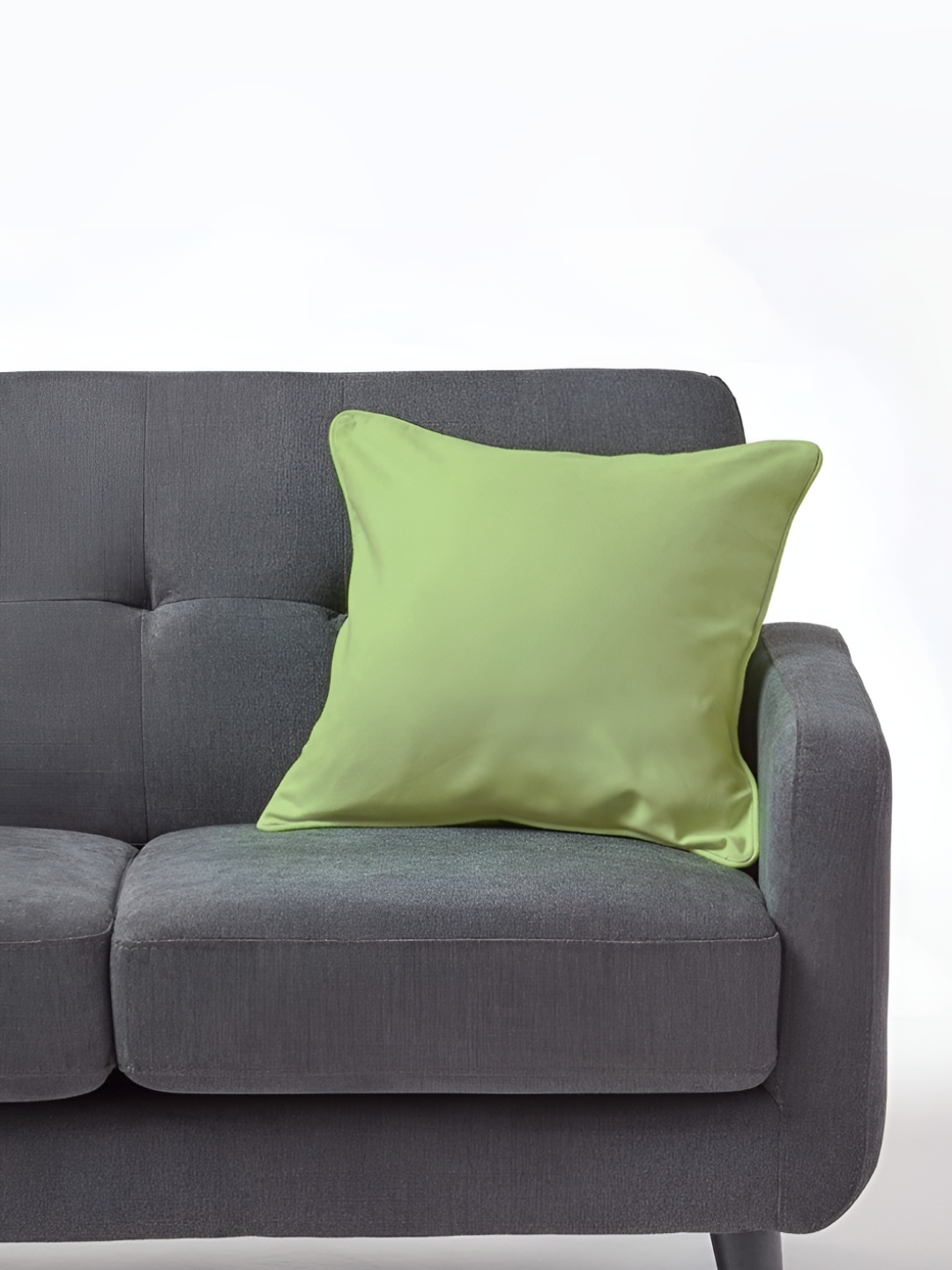 

Aurave Green Cotton Square Cushion Covers