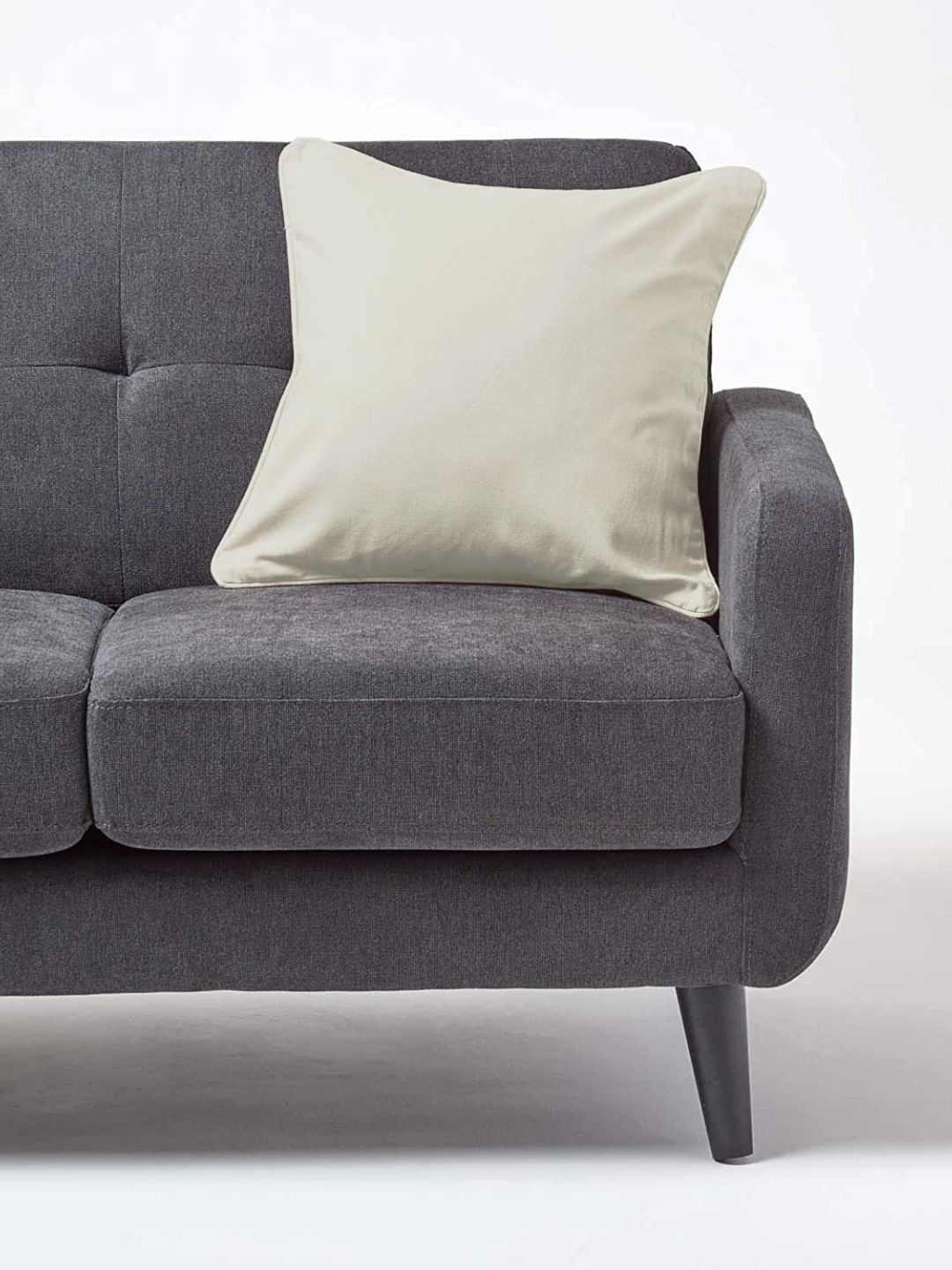 

Aurave Khaki Solid Cotton Square Cushion Cover