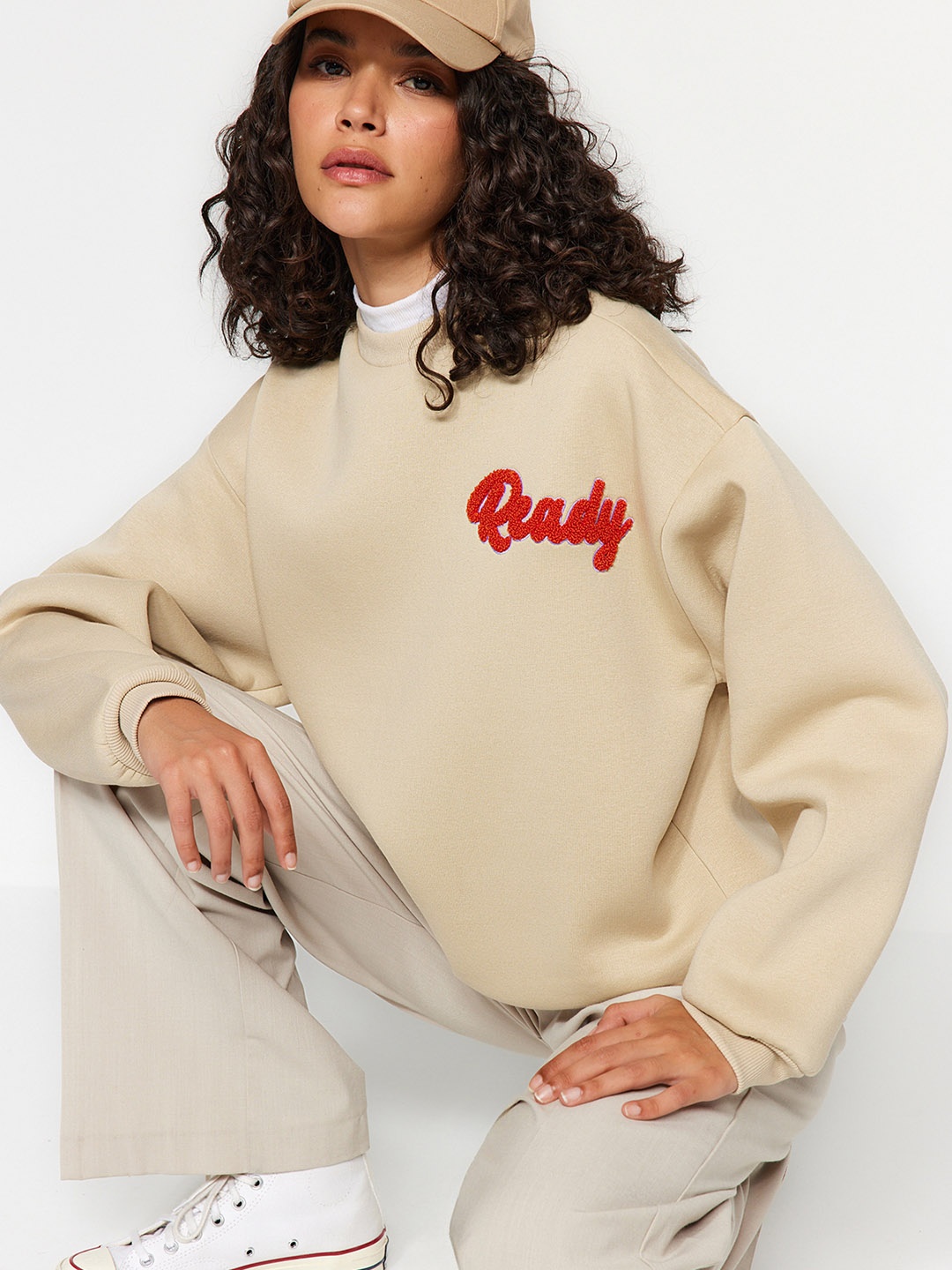 

Trendyol Long Sleeves Pullover, Beige
