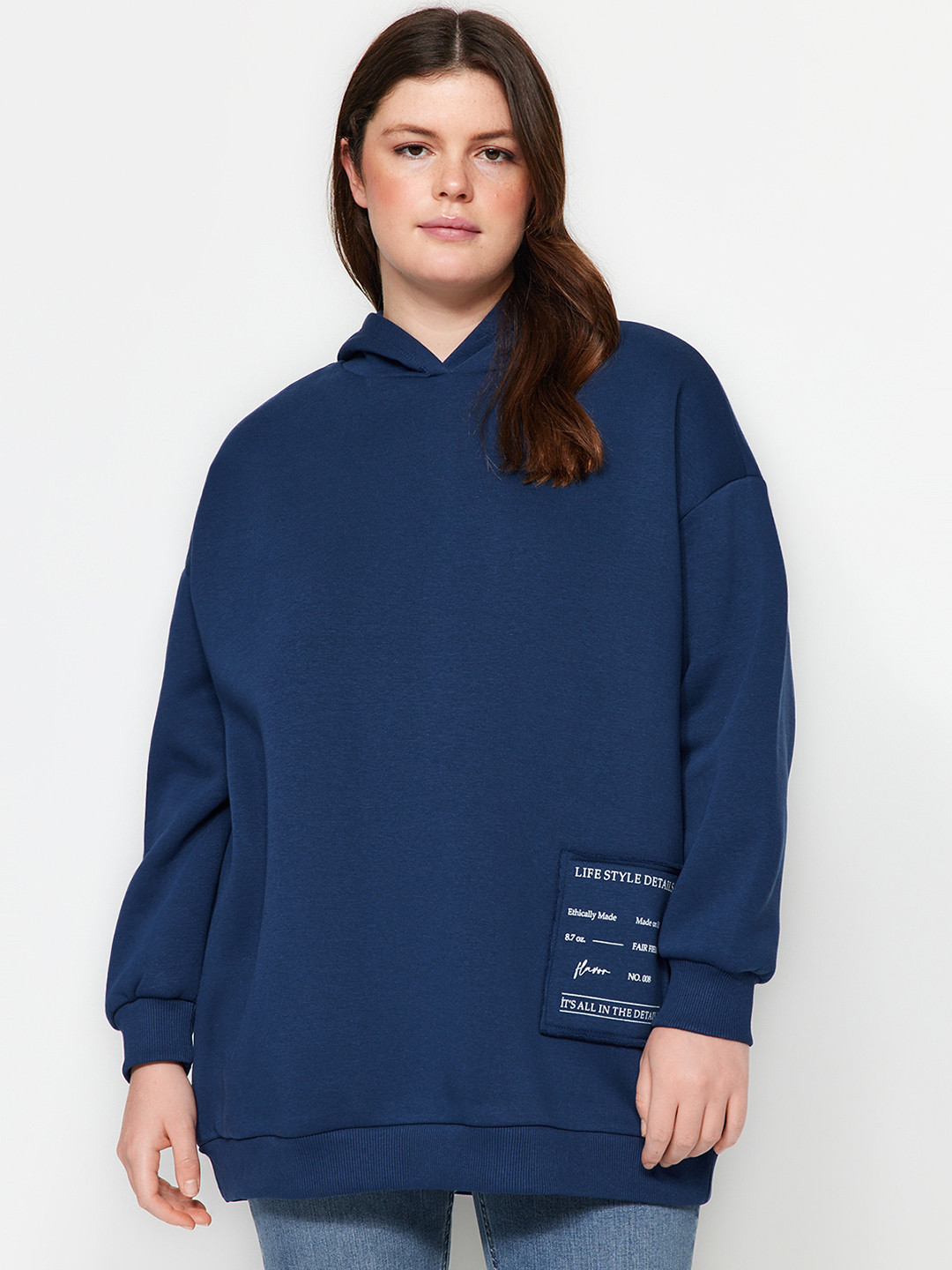 

Trendyol Hooded Long Sleeves Pullover, Navy blue