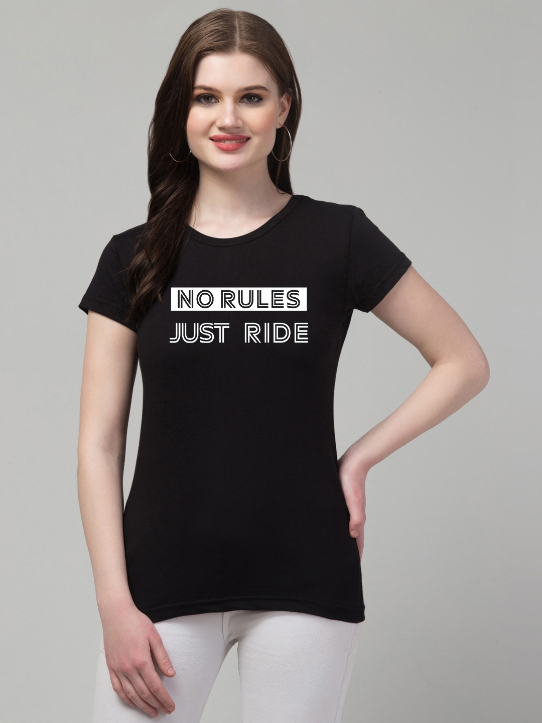 

Trend Level Typography Printed Cotton T-shirt, Black