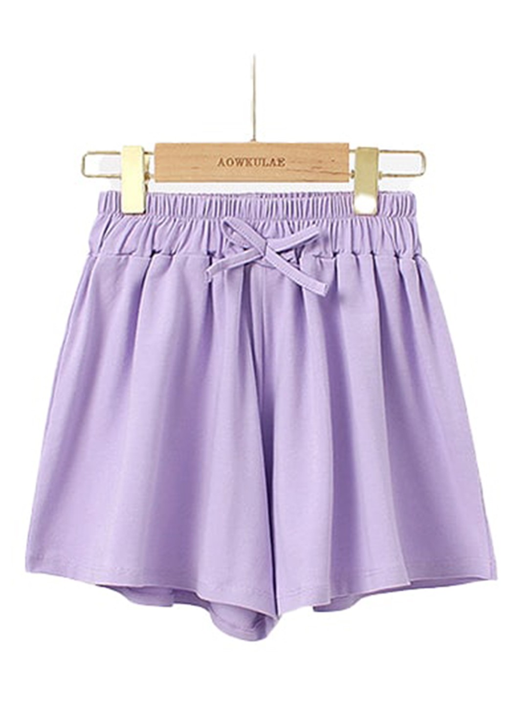 

StyleCast Girls Mid-Rise Loose Fit Cotton Shorts, Purple