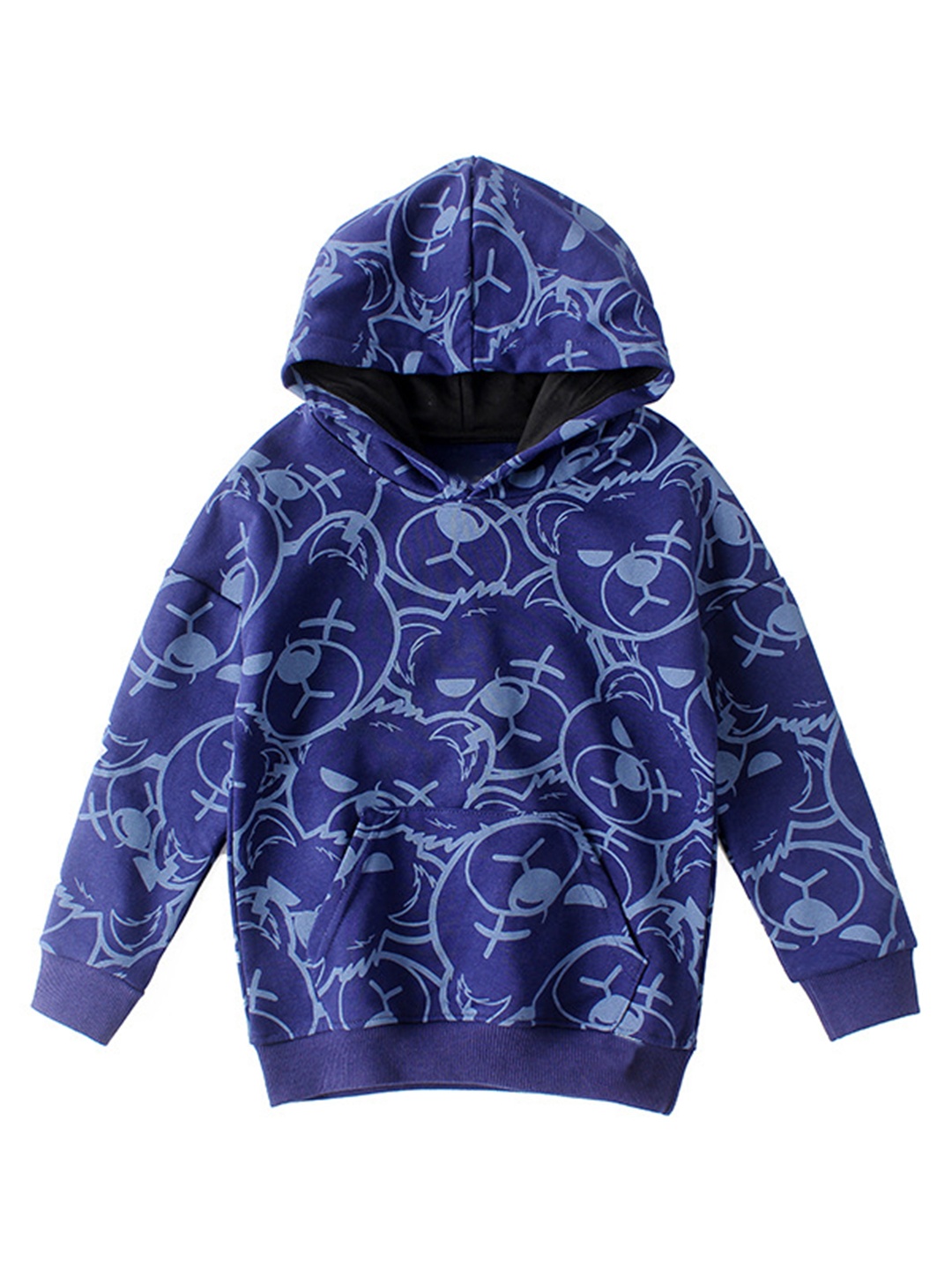 

StyleCast Boys Printed Cotton Hooded Pullover Sweatshirt, Blue
