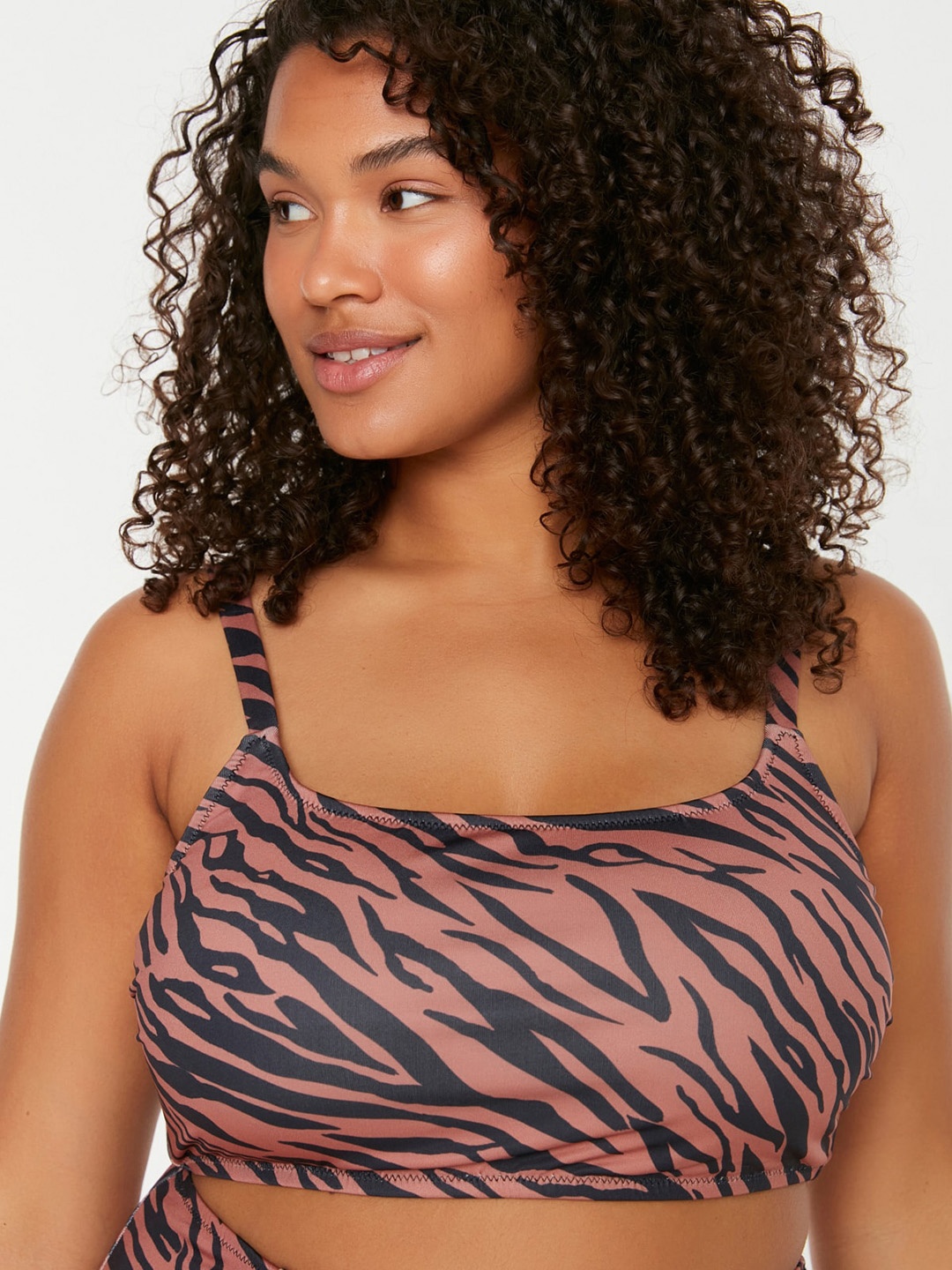 

Trendyol Animal Printed Full Coverage Underwired Lightly Padded Everyday Bra, Pink