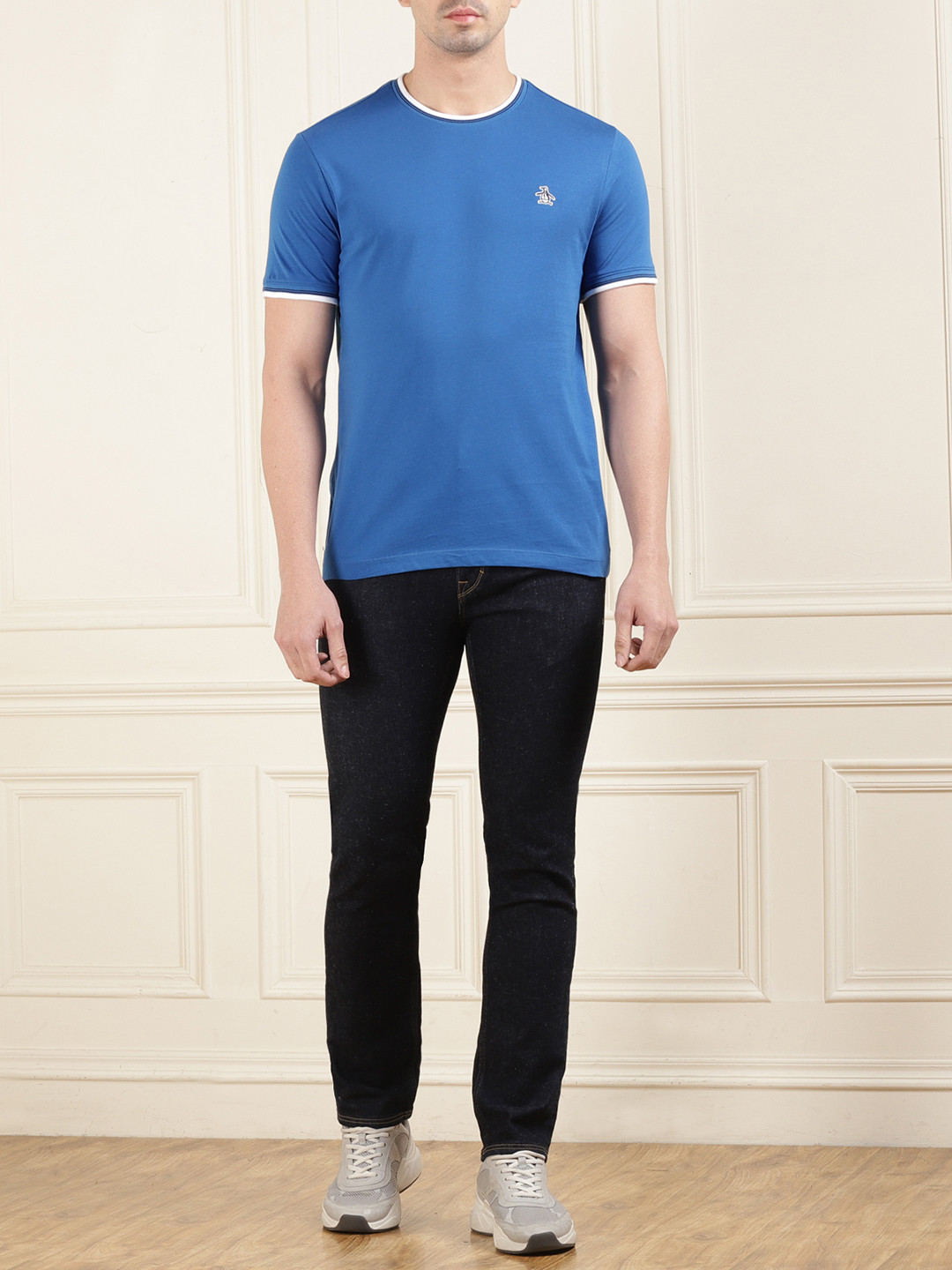 

Original Penguin Round Neck Short Sleeves Cotton T-shirt, Blue