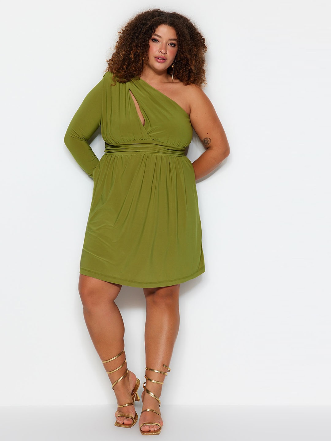 

Trendyol Fit & Flare Dress, Green