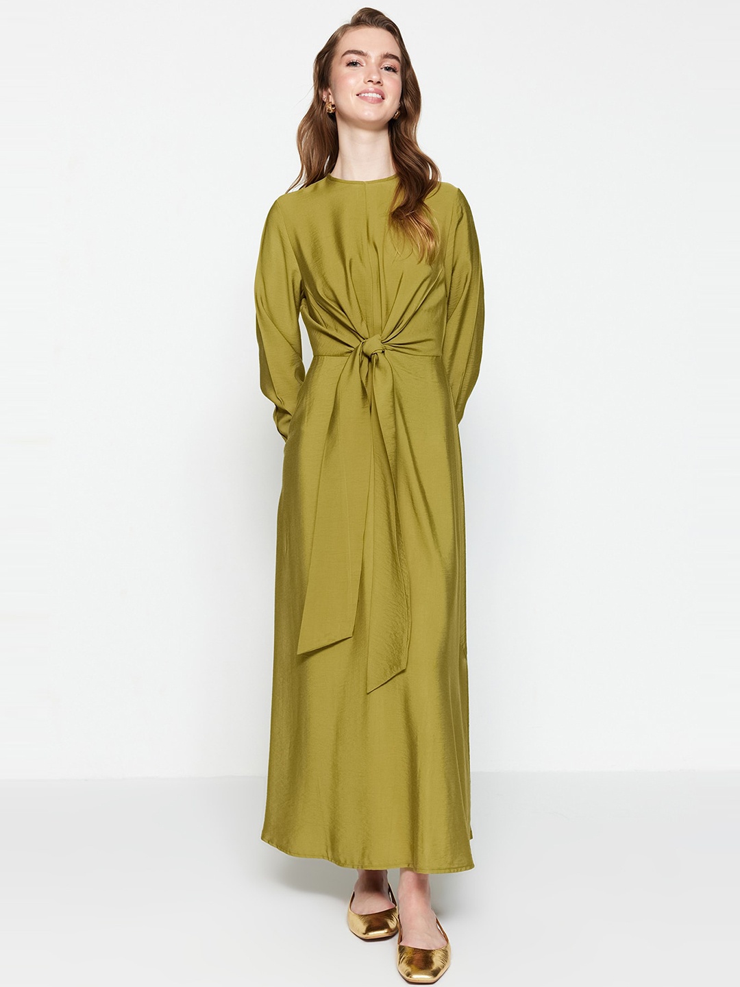 

Trendyol A Line Maxi Dress, Olive