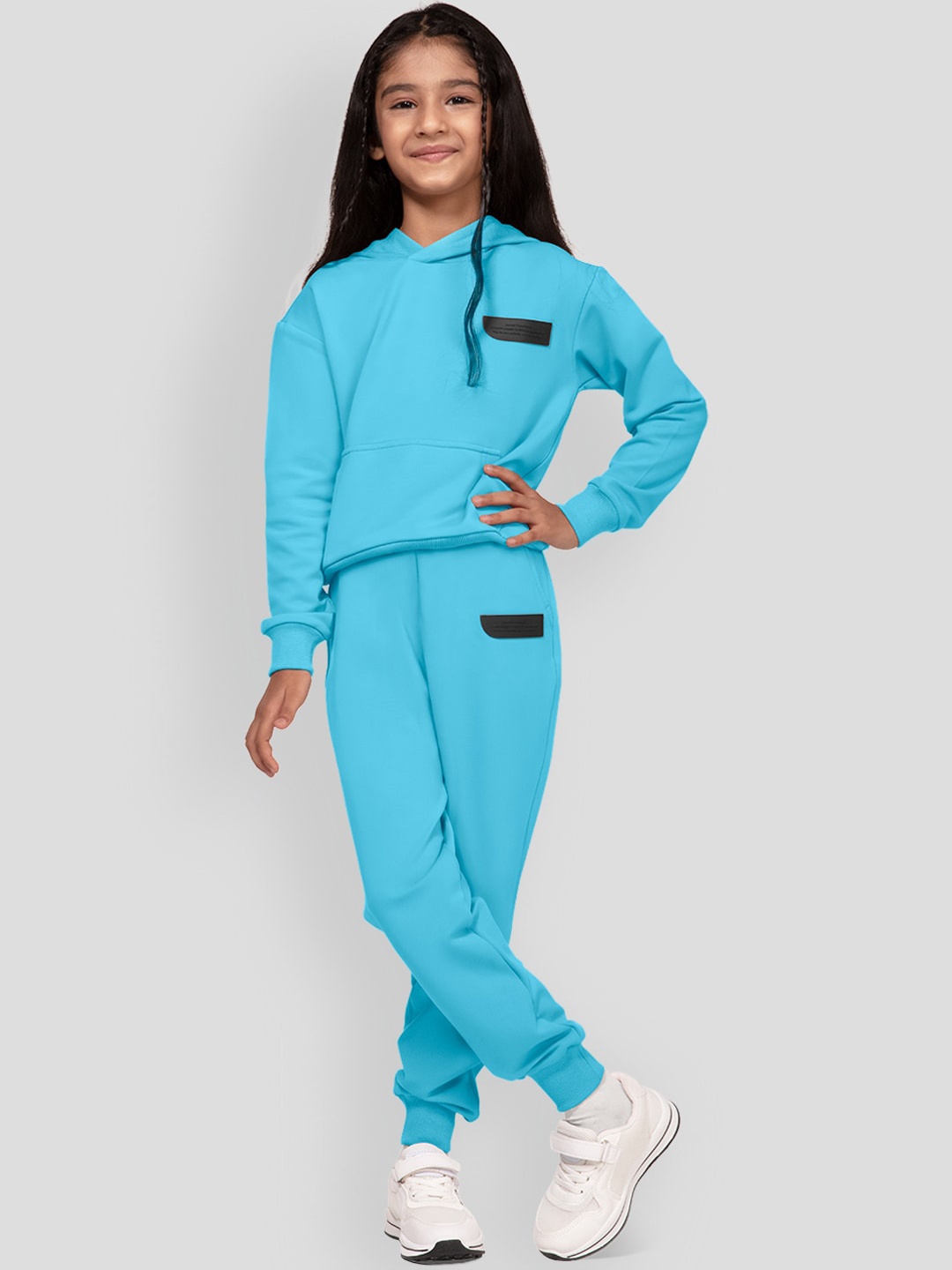

PANGOLIN Girls Cotton Joggers, Blue