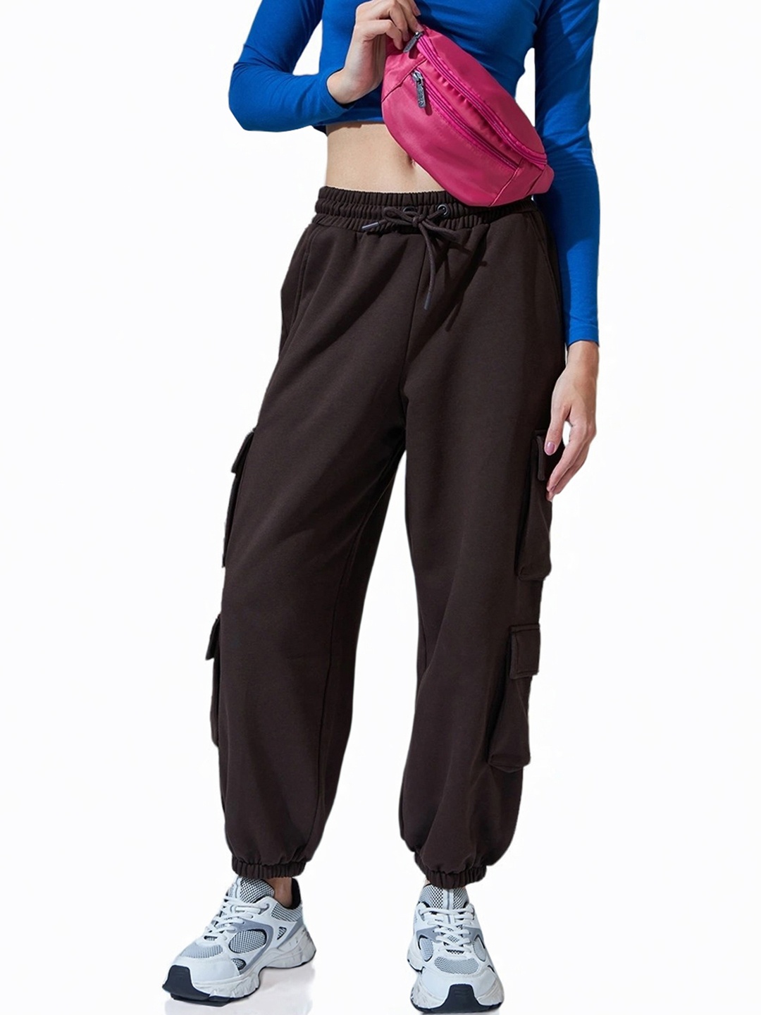 

Bewakoof Heavy Duty 1.0 Women Super Loose Fit Joggers, Brown