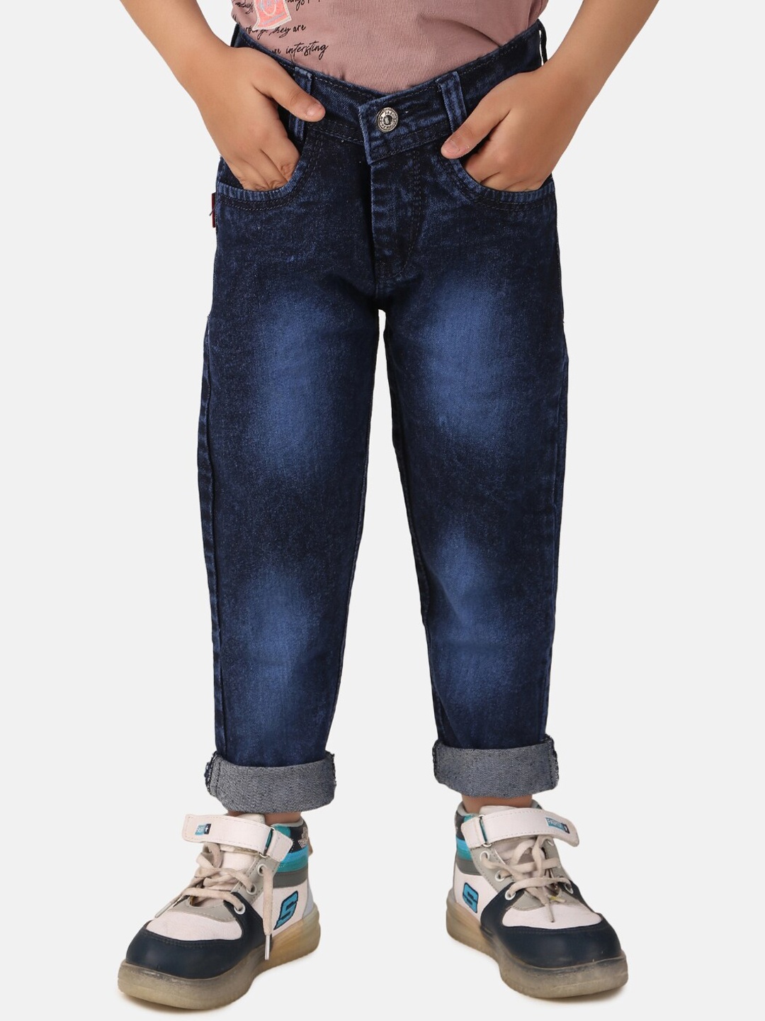 

BAESD Boys Slim Fit Light Fade Clean Look Cotton Jeans, Blue