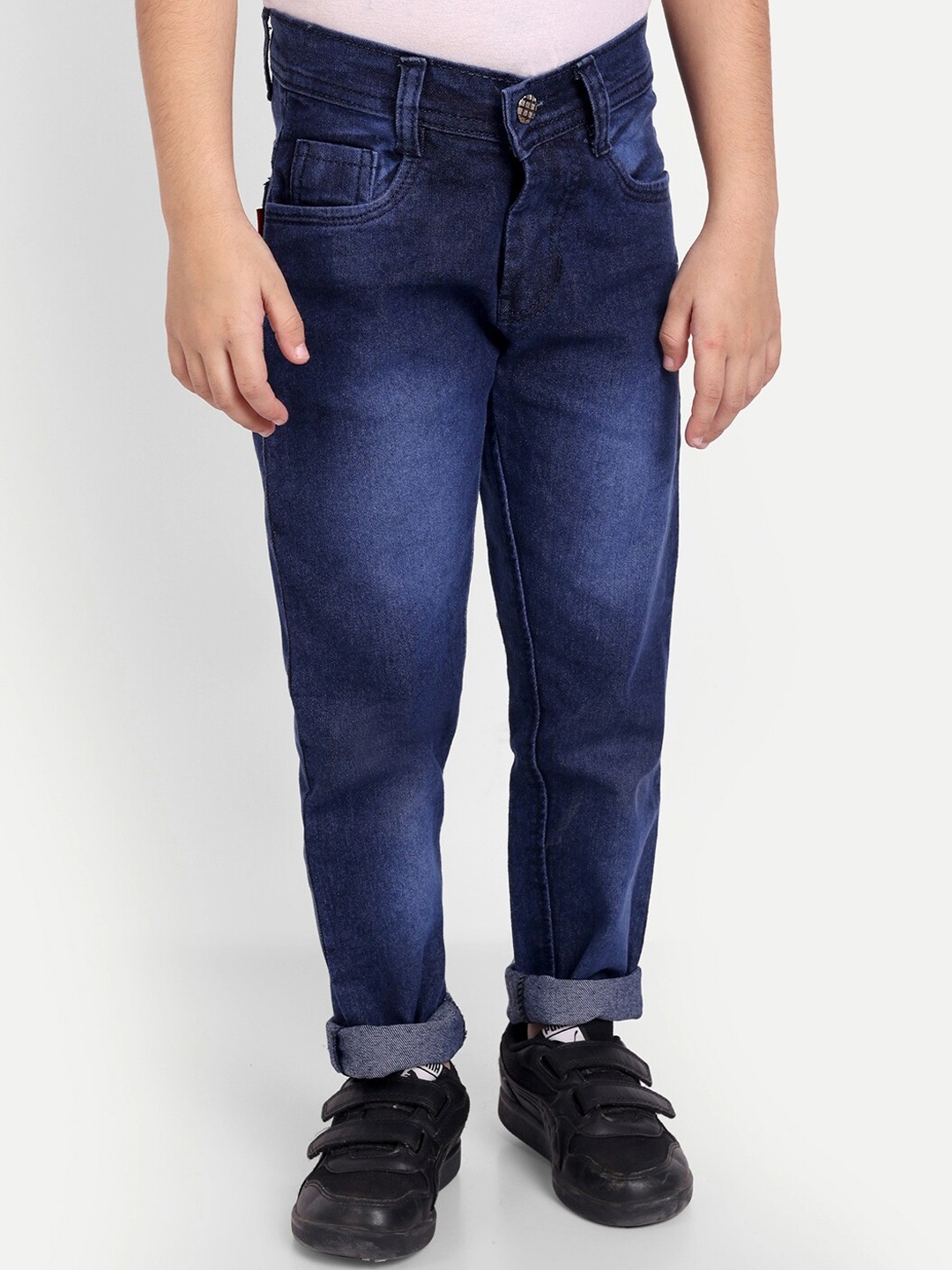 

BAESD Boys Slim Fit Light Fade Clean Look Cotton Jeans, Blue