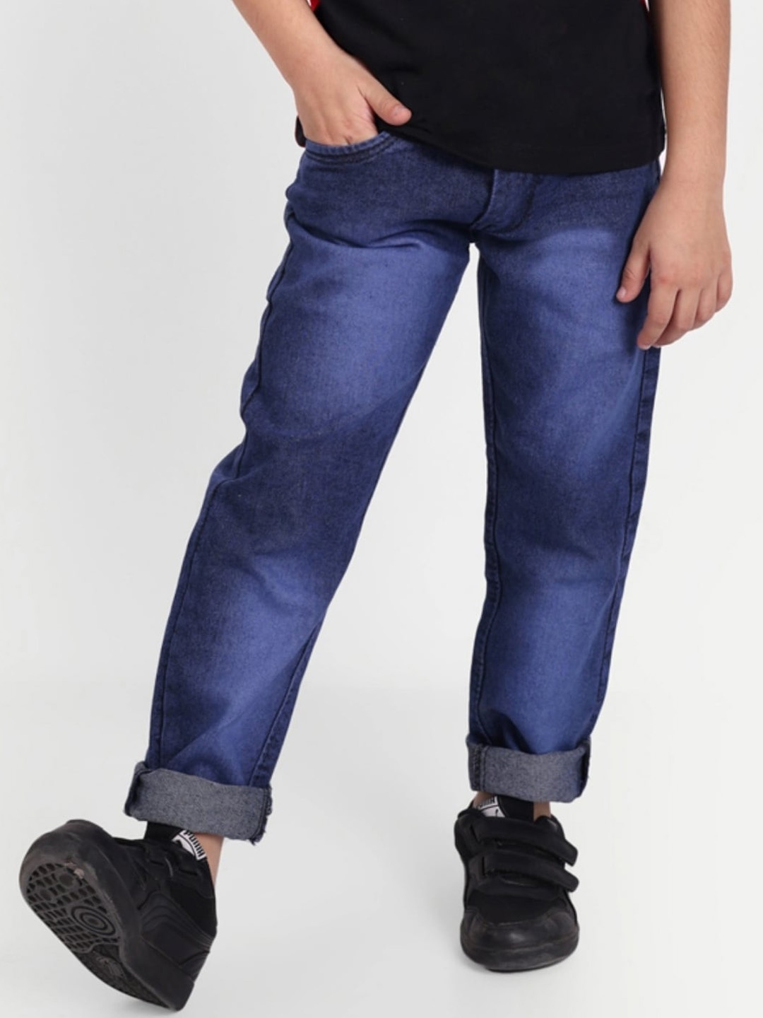 

BAESD Boys Slim Fit Light Fade Clean Look Cotton Jeans, Blue