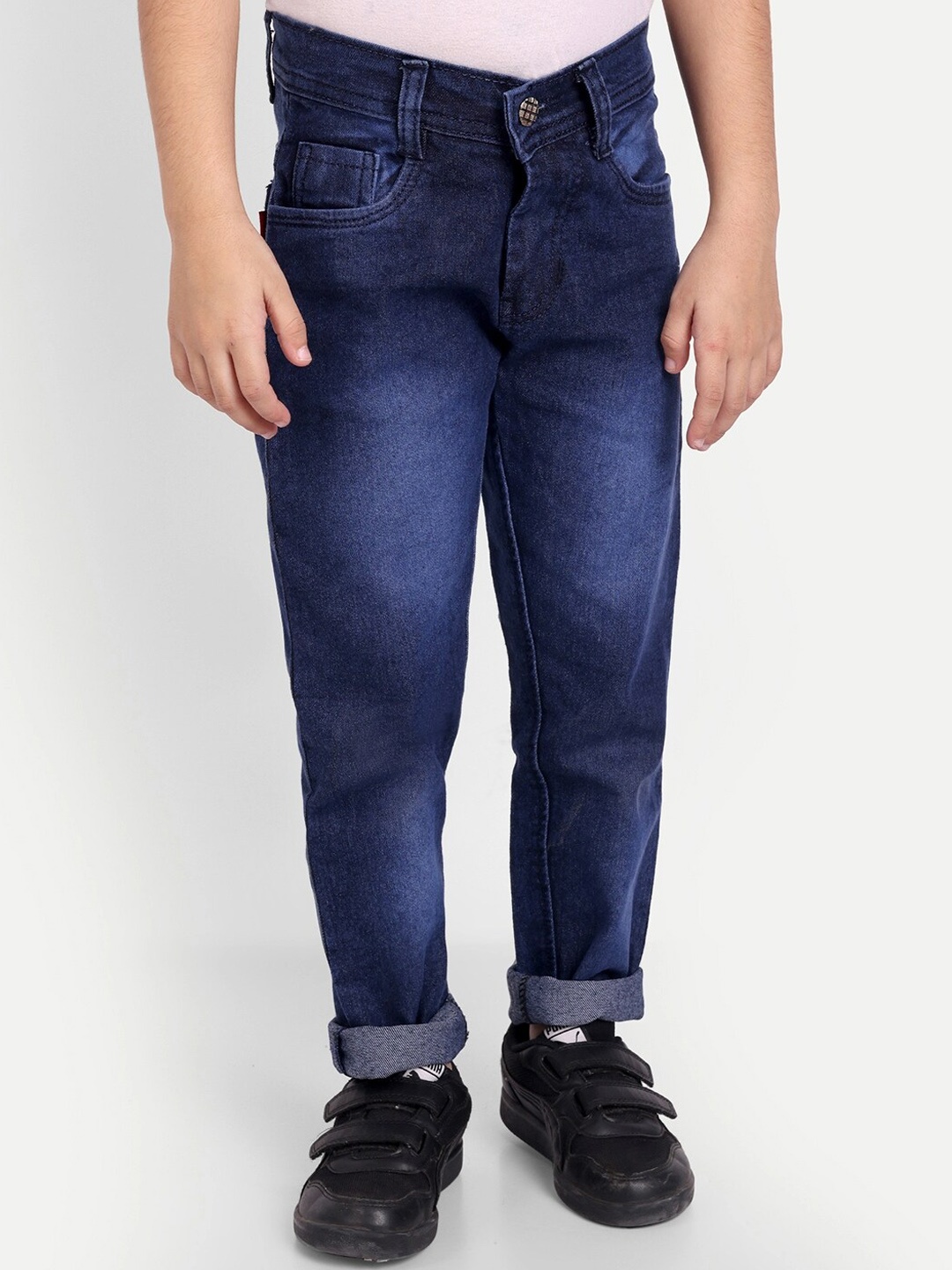 

BAESD Boys Slim Fit Light Fade Clean Look Cotton Jeans, Blue