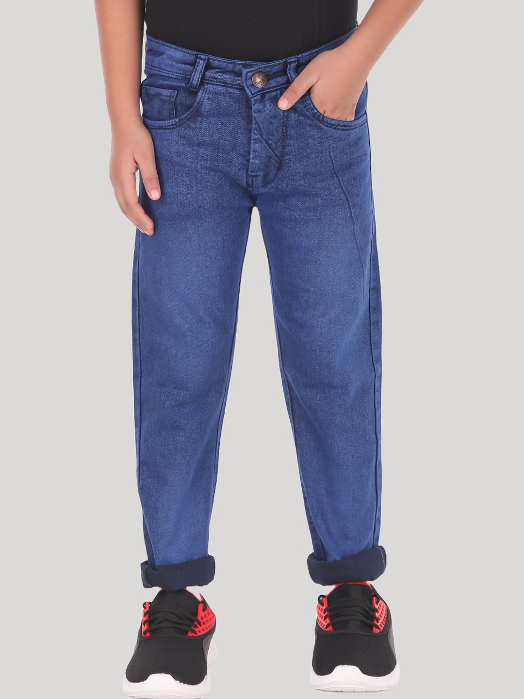 

BAESD Boys Slim Fit Light Fade Clean Look Cotton Jeans, Blue