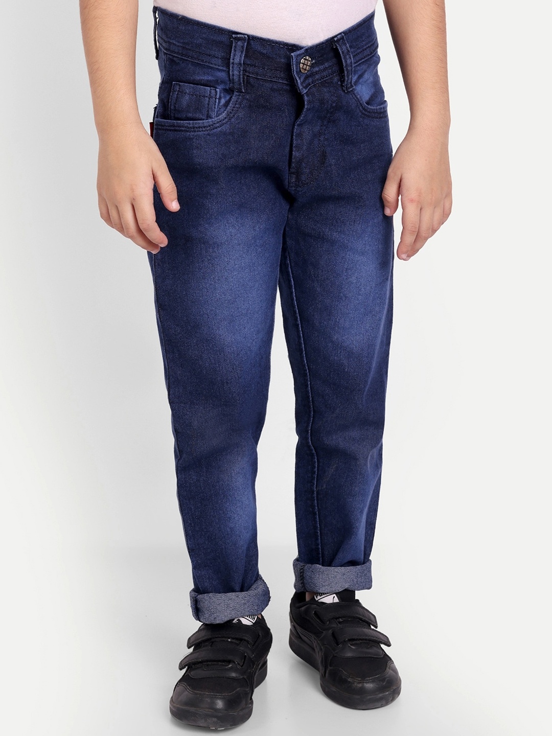 

BAESD Boys Slim Fit Light Fade Clean Look Cotton Jeans, Blue