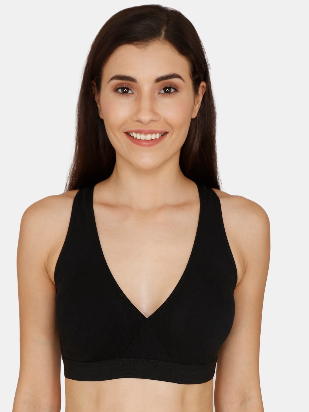 

Nejo Full Coverage Removable Padding Maternity Bra- All Day Comfort, Black