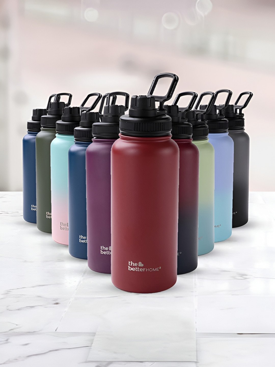 

The Better Home Maroon Stainless Steel Water Bottle 1 Litre