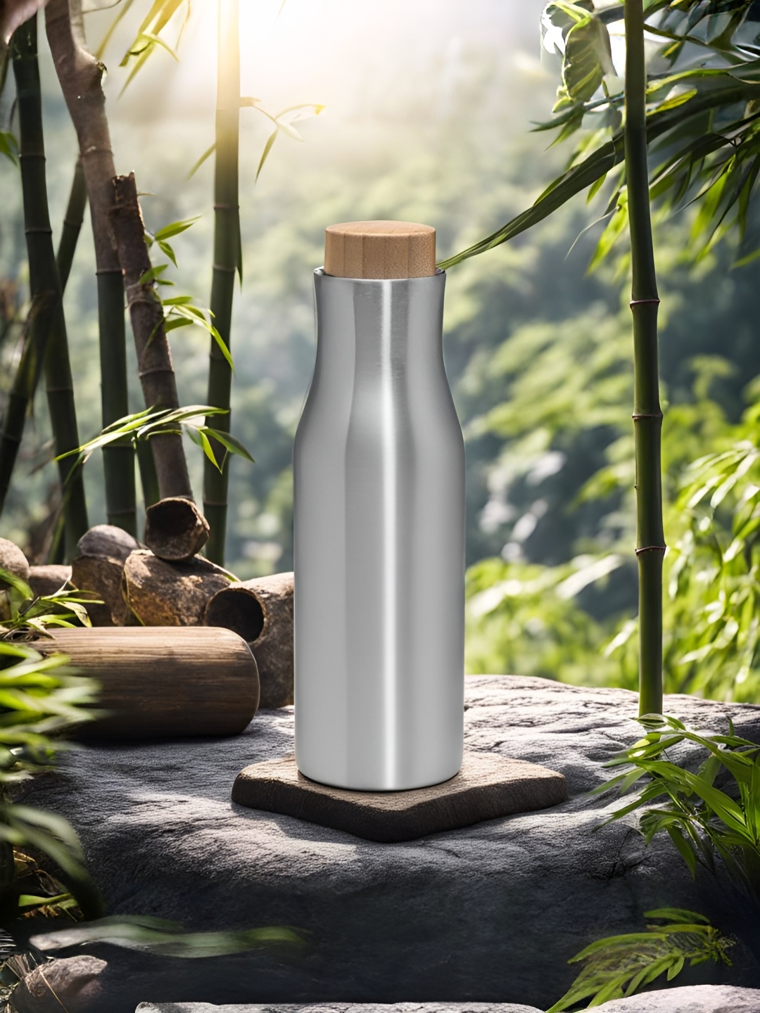 

The Better Home Silver-Toned Stainless Steel Water Bottle 500ml