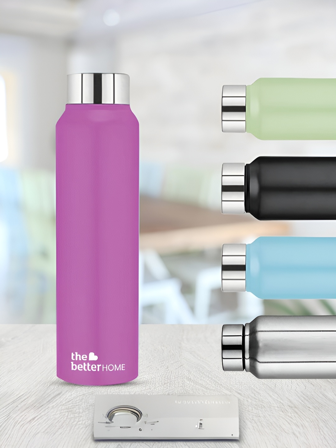 

The Better Home Purple Stainless Steel Water Bottle 1 L