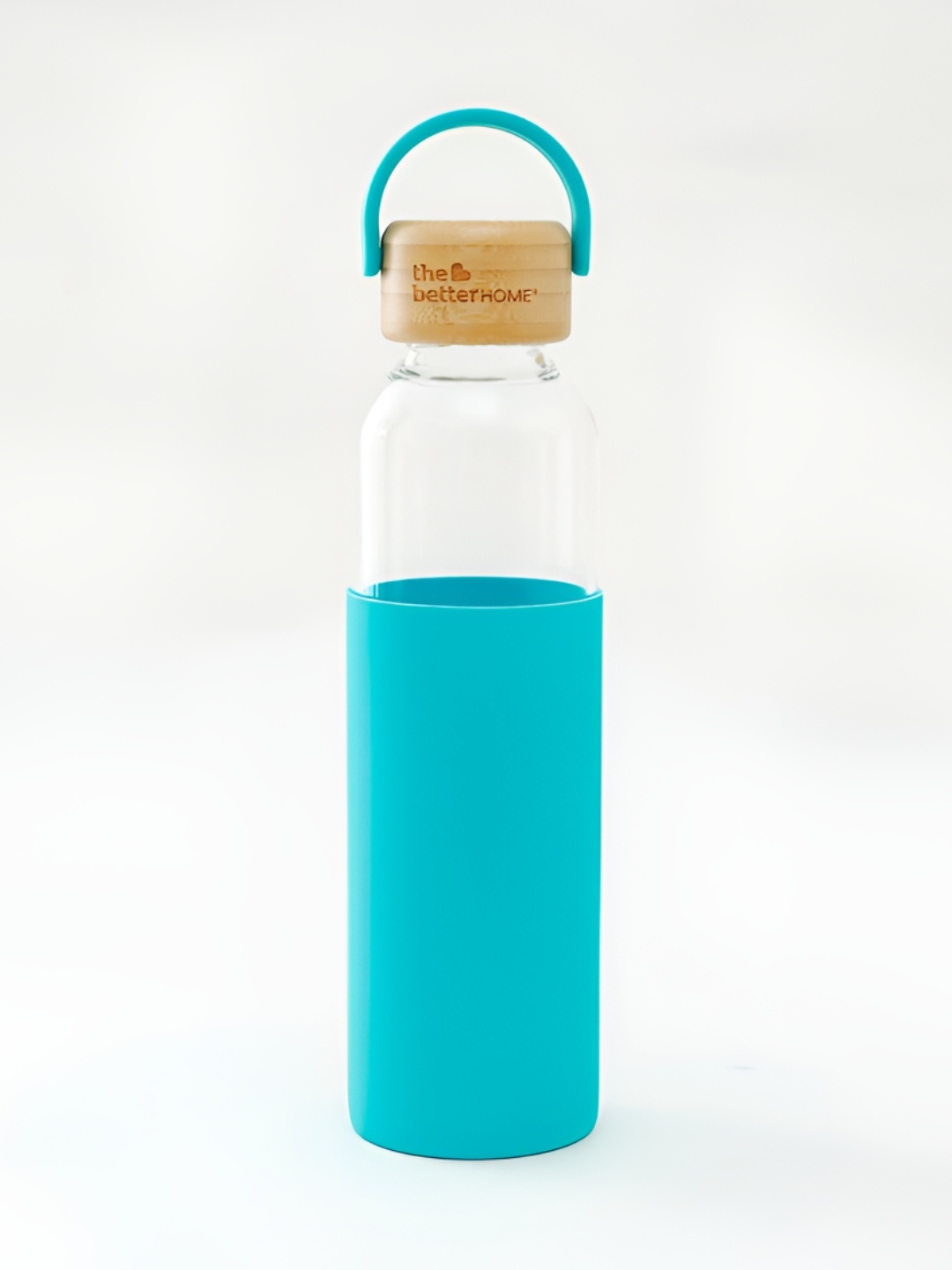 

The Better Home Turquoise Single Glass Water Bottle 500ml, Turquoise blue