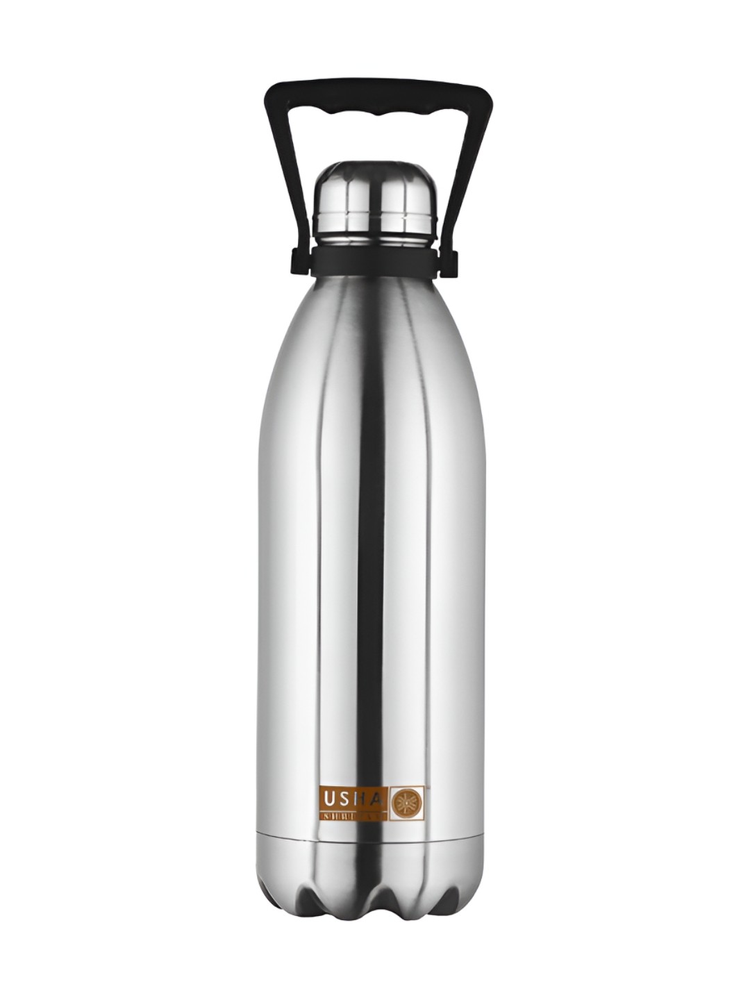 

USHA SHRIRAM Silver Toned Leak Proof Insulated Stainless Steel Water Bottle 1.5 ltr
