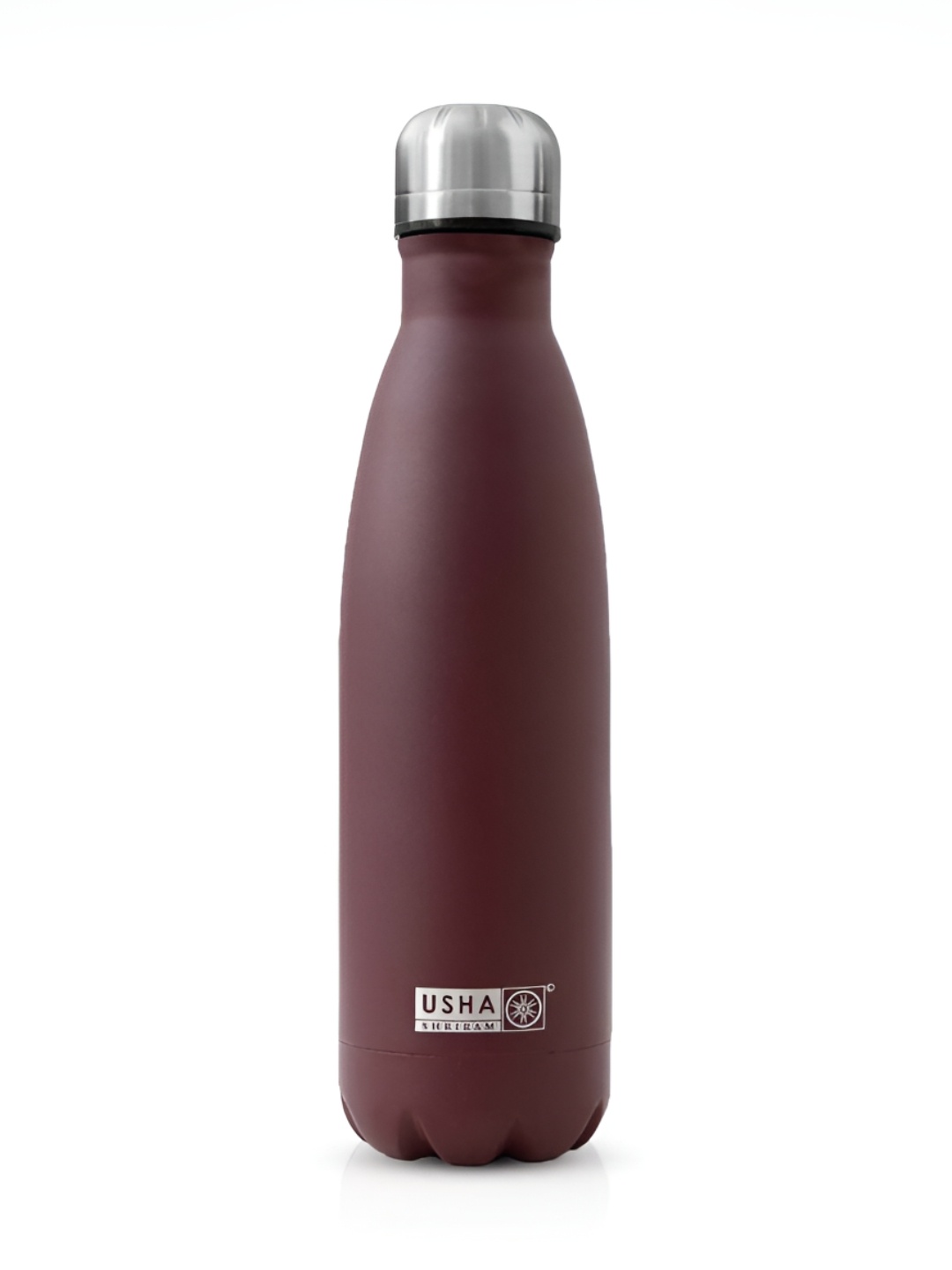 

USHA SHRIRAM Maroon Stainless Steel Leak Proof Water Bottle 1 ltr